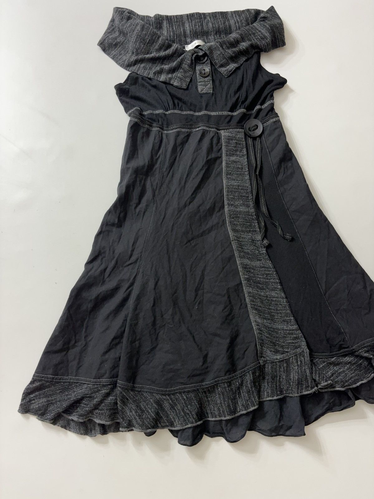 Vintage ARCHIVE MIDI MINI MIXED PATCHWORK BOHO DRESS Size S / US 4 / IT 40 - 3 Thumbnail