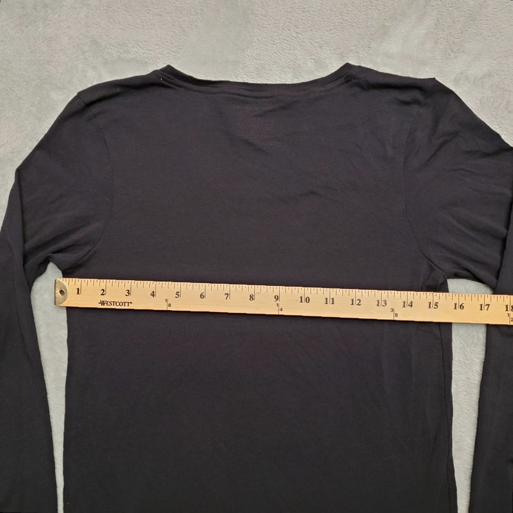 Lucky Brand Lucky Brand Shirt Womens Medium Black Performance Blend Stretch Long Sleeve TEE Size M / US 6-8 / IT 42-44 - 5 Thumbnail