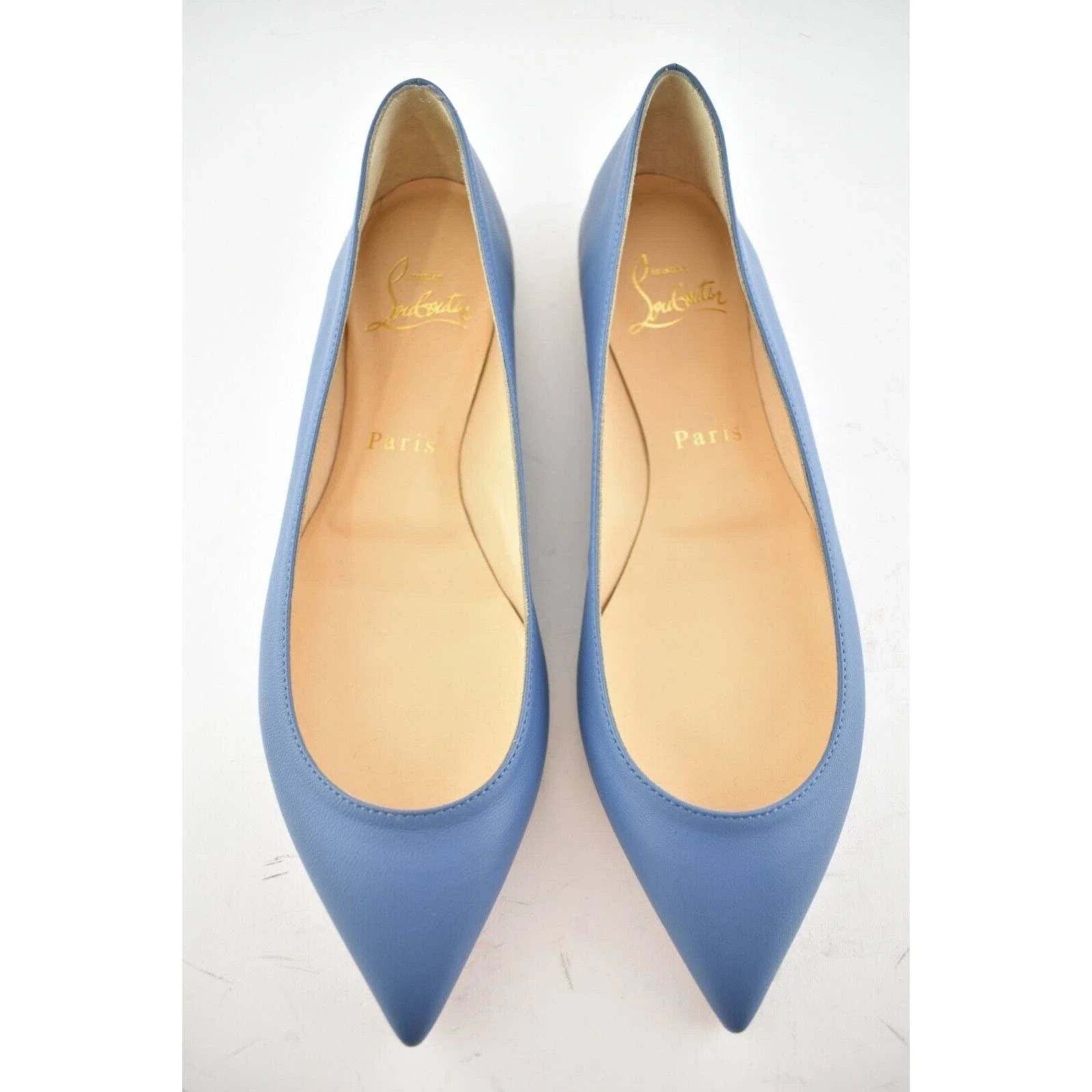 Christian Louboutin Christian Louboutin Ballalla Flat Blue Jeans Nappa Pointed Size US 6 / IT 36 - 5 Thumbnail