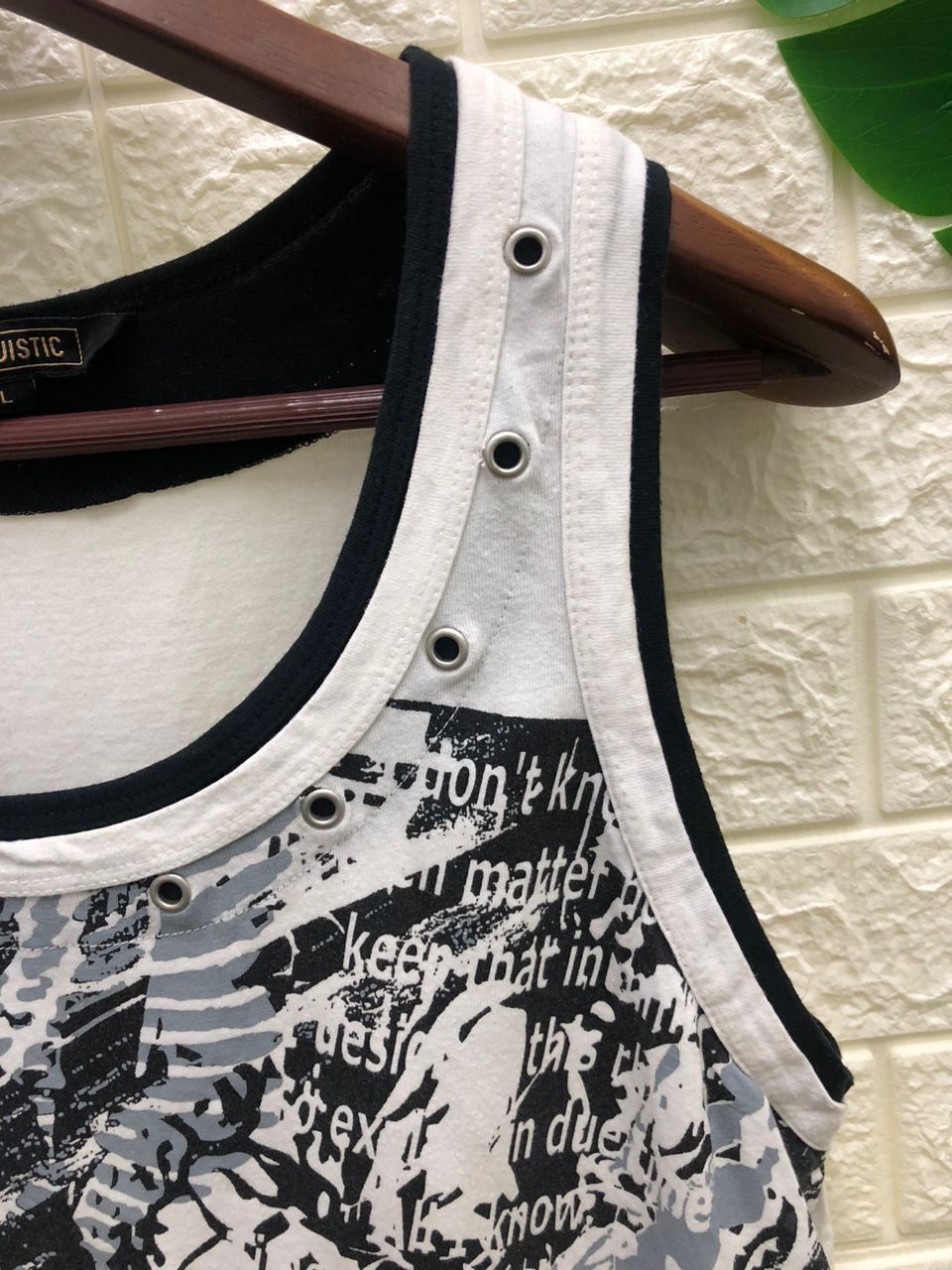 Vintage Y2K Euphuistic Poem double layer Tanktop size L Size US L / EU 52-54 / 3 - 8 Thumbnail