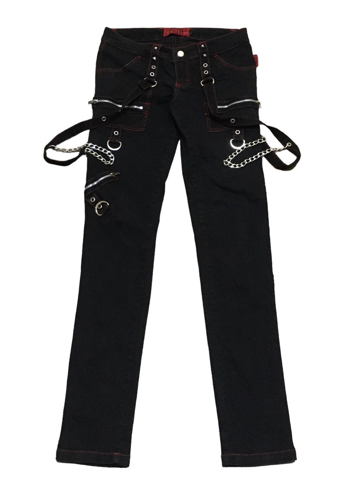 If Six Was Nine Rare Design Vintage Tripp Bondage Avant Garde Pants 1990s Size US 30 / EU 46 - 1 Thumbnail