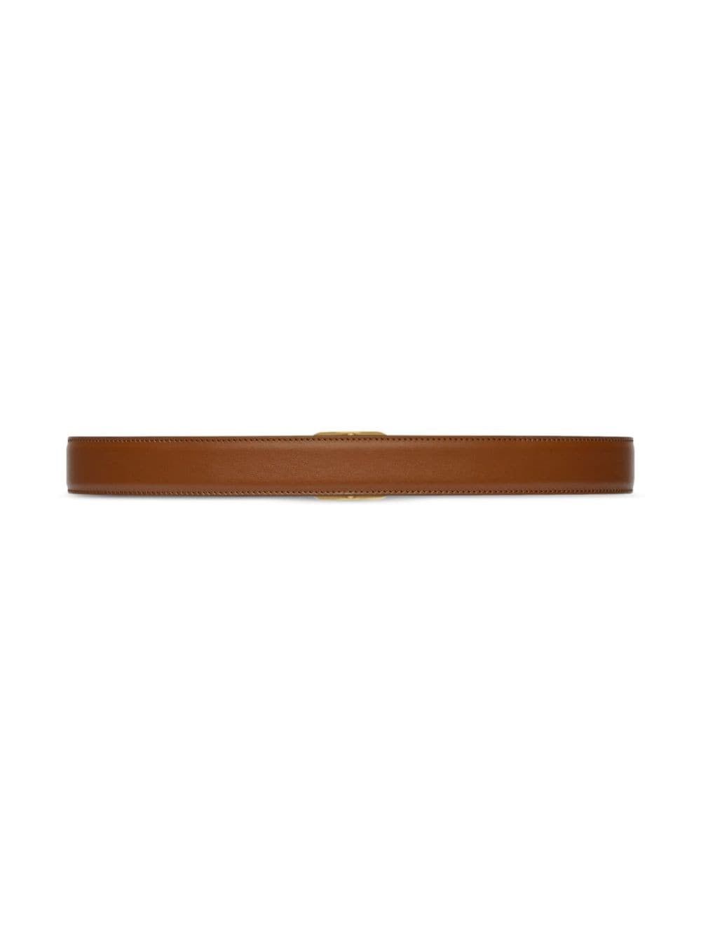Gucci o1mt1gz0225 Size:105 / Belt With Rectangular Buckle in Brown Size 40 - 3 Thumbnail