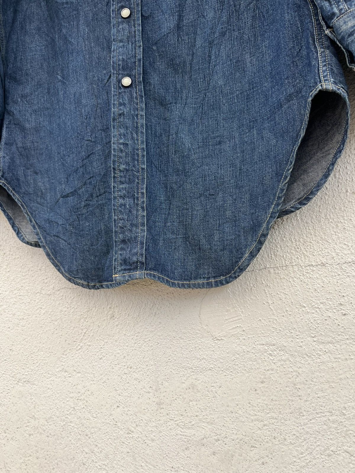 Levi's Vintage Clothing Vintage 1998 LVC Levi’s Big E Muddy Denim Western Shirt Size US M / EU 48-50 / 2 - 12 Thumbnail