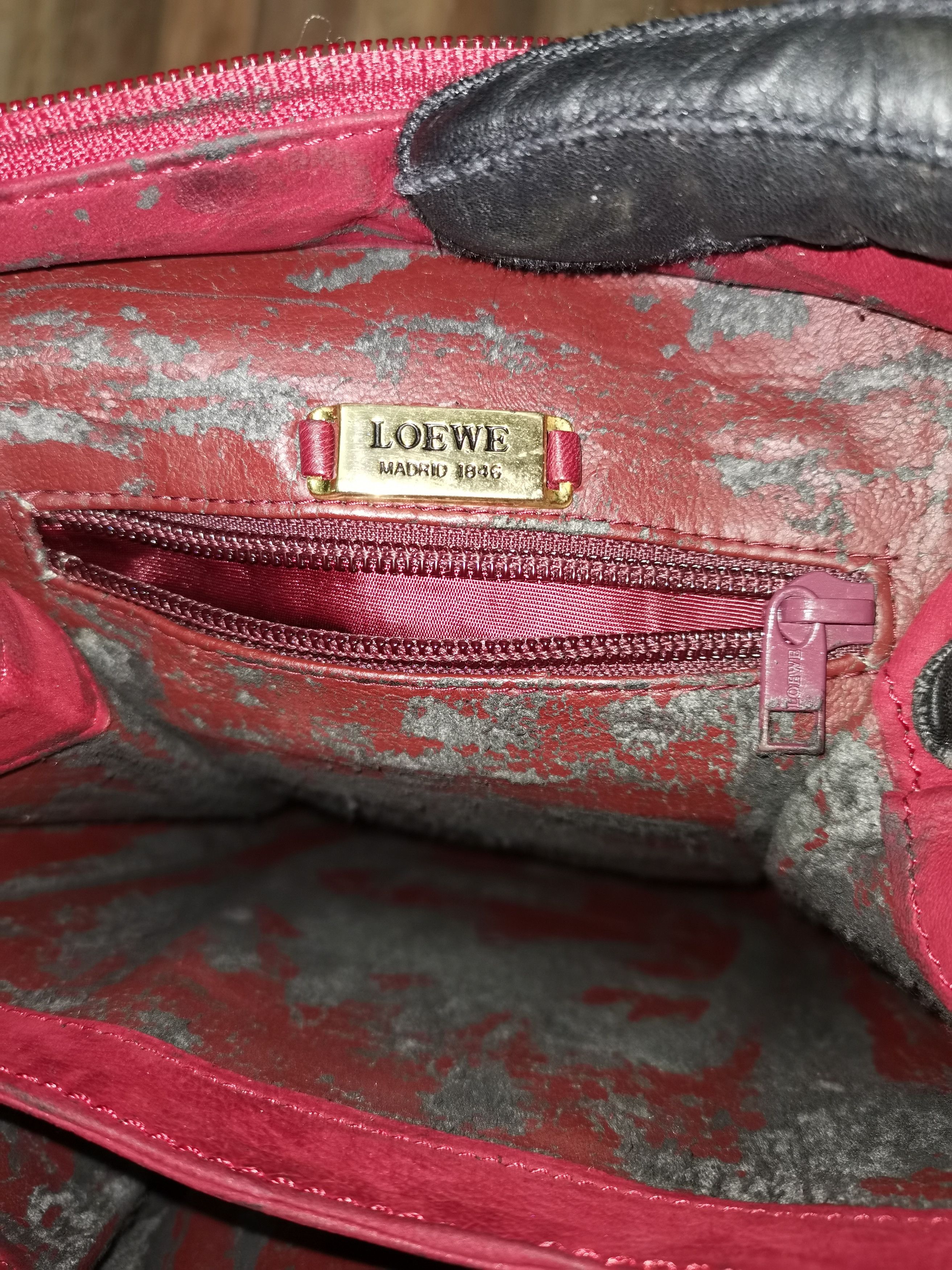Loewe × Vintage Loewe suede shoulder vintage bag Size ONE SIZE - 15 Thumbnail