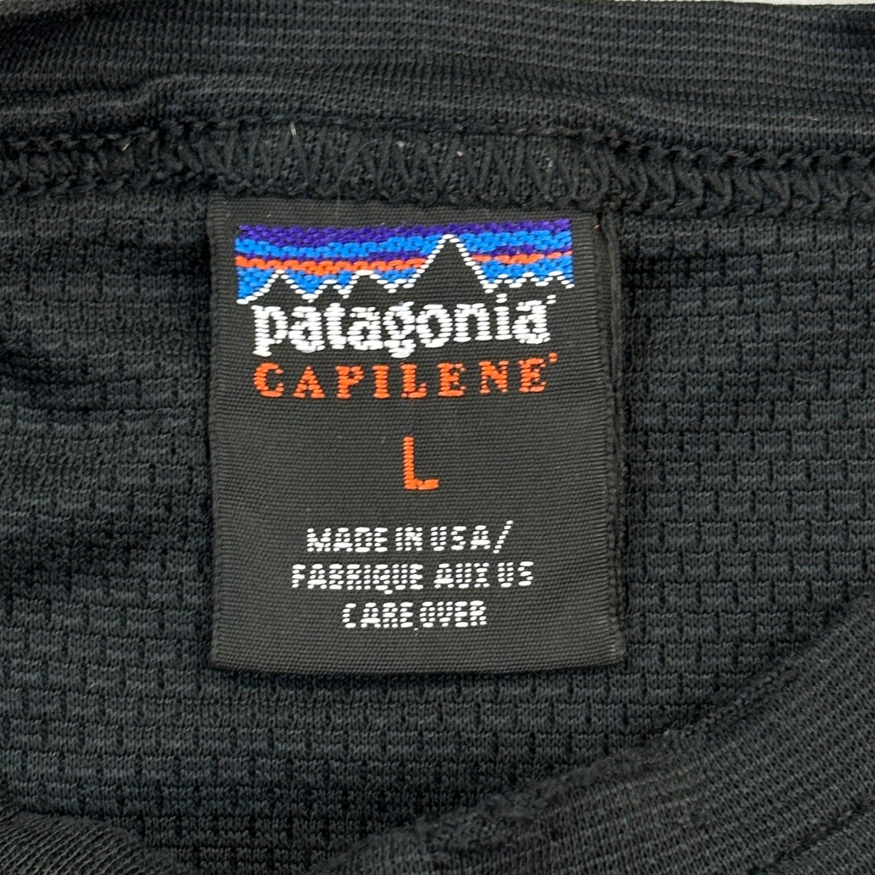 Patagonia VINTAGE Patagonia Capilene Shirt Mens Large Black Long Sleeve Baselayer USA Made Size US L / EU 52-54 / 3 - 6 Thumbnail