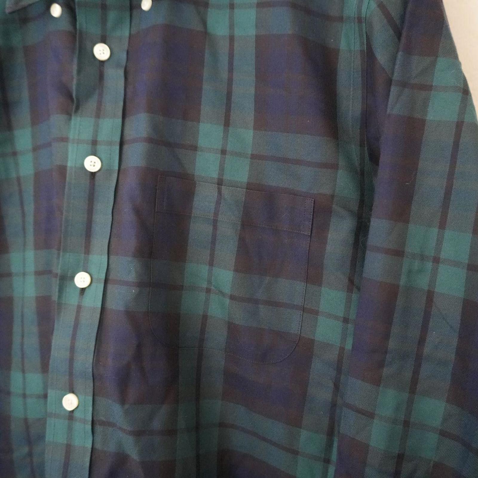 Brooks Brothers Brooks Brothers Button Down Shirt Men's M Green/Blue Cotton Size US M / EU 48-50 / 2 - 4 Thumbnail