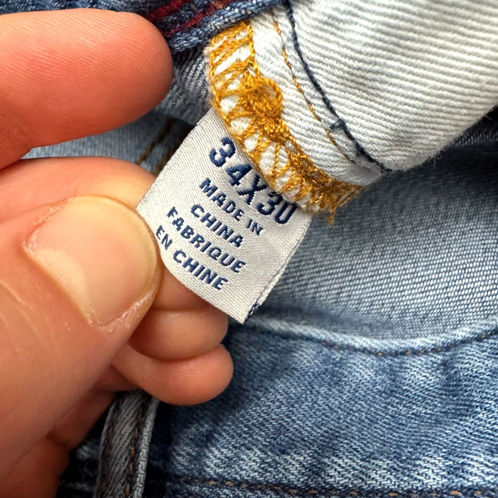 Tommy Bahama Tommy Bahama Jeans Mens 34x30 Regular Medium Wash Denim Straight 5-Pocket Button Zip Size US 34 / EU 50 - 7 Thumbnail