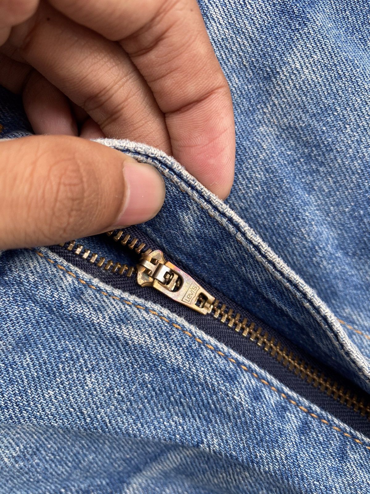 Levi's Levi’s 510 Blue Distressed Denim Size US 34 / EU 50 - 4 Thumbnail