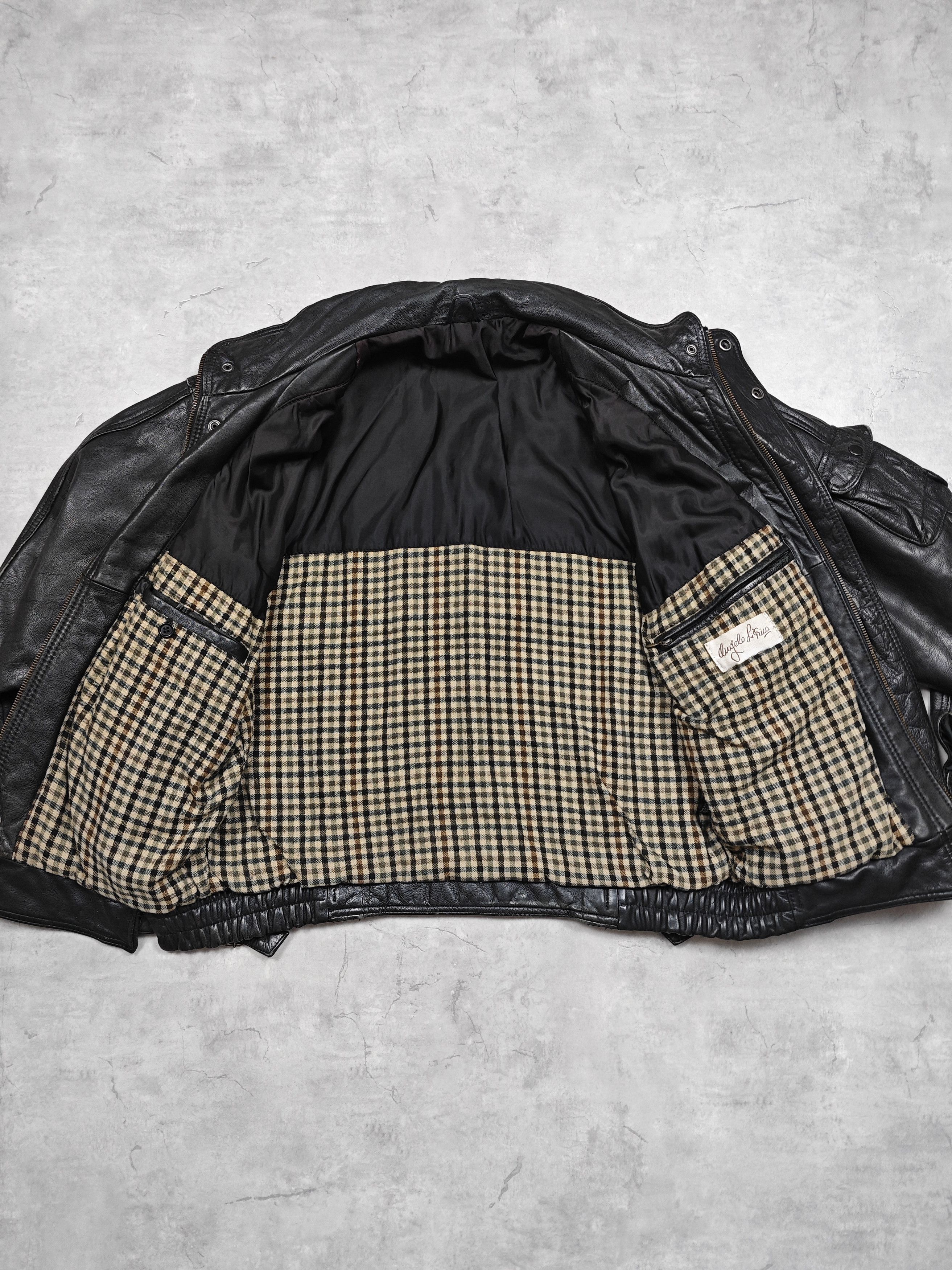 Angelo Litrico Angelo Litrico Vintage Leather Jacket Size US XL / EU 56 / 4 - 12 Thumbnail