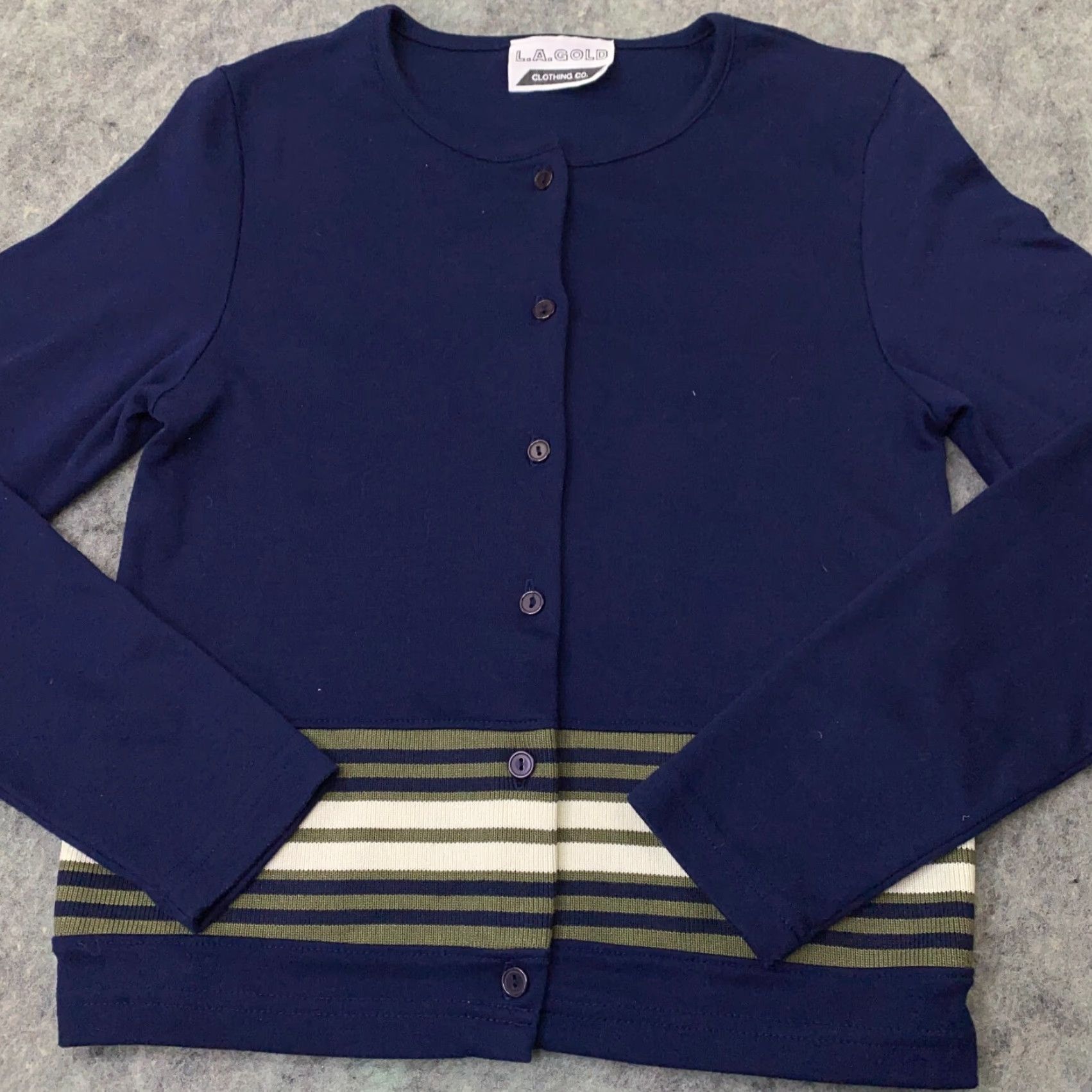Agolde VINTAGE LA Gold Women’s Sweater XS Blue Button Down Cardigan Cotton Shirt Top Size XS / US 0-2 / IT 36-38 - 2 Thumbnail