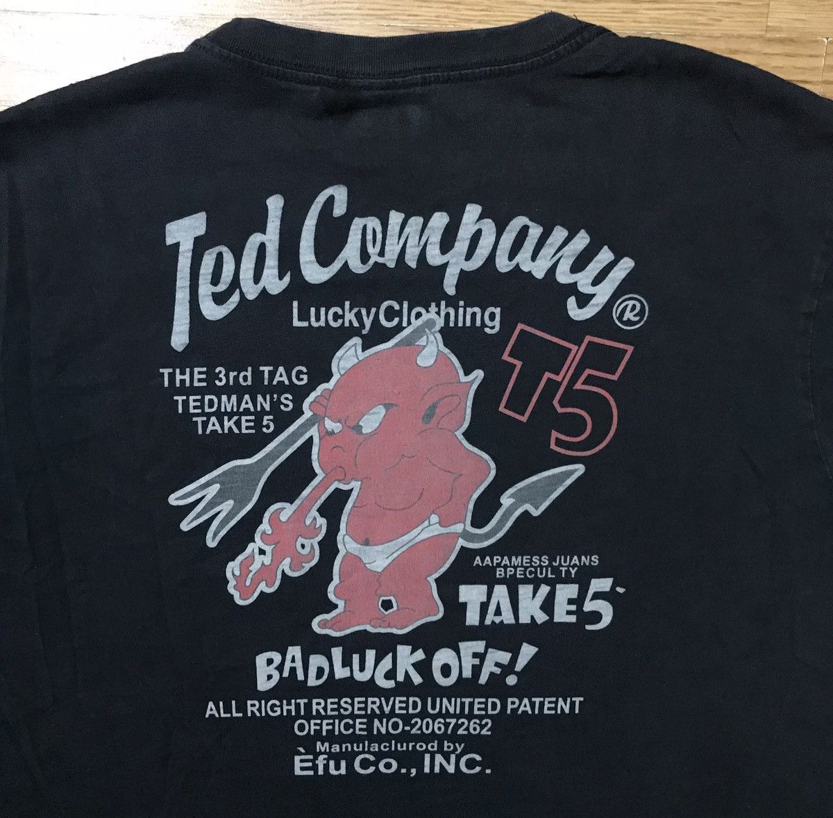 Tedman Tedman & Co Vintage Lucky Devil US military Logo Size 46 XL Size US XL / EU 56 / 4 - 11 Thumbnail