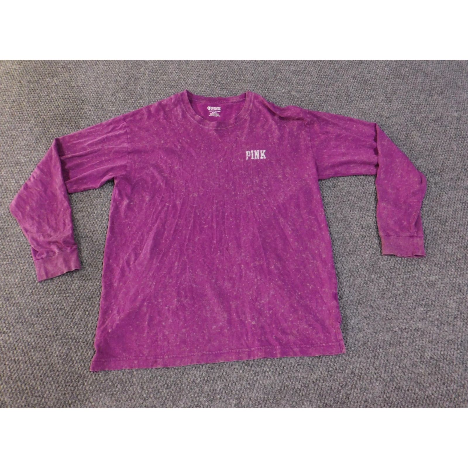 Pinko PINK Shirt Womens Medium Purple Long Sleeve Graphic Love 1986 Pullover Top ICI Dog Seal Size M / US 6-8 / IT 42-44 - 3 Thumbnail