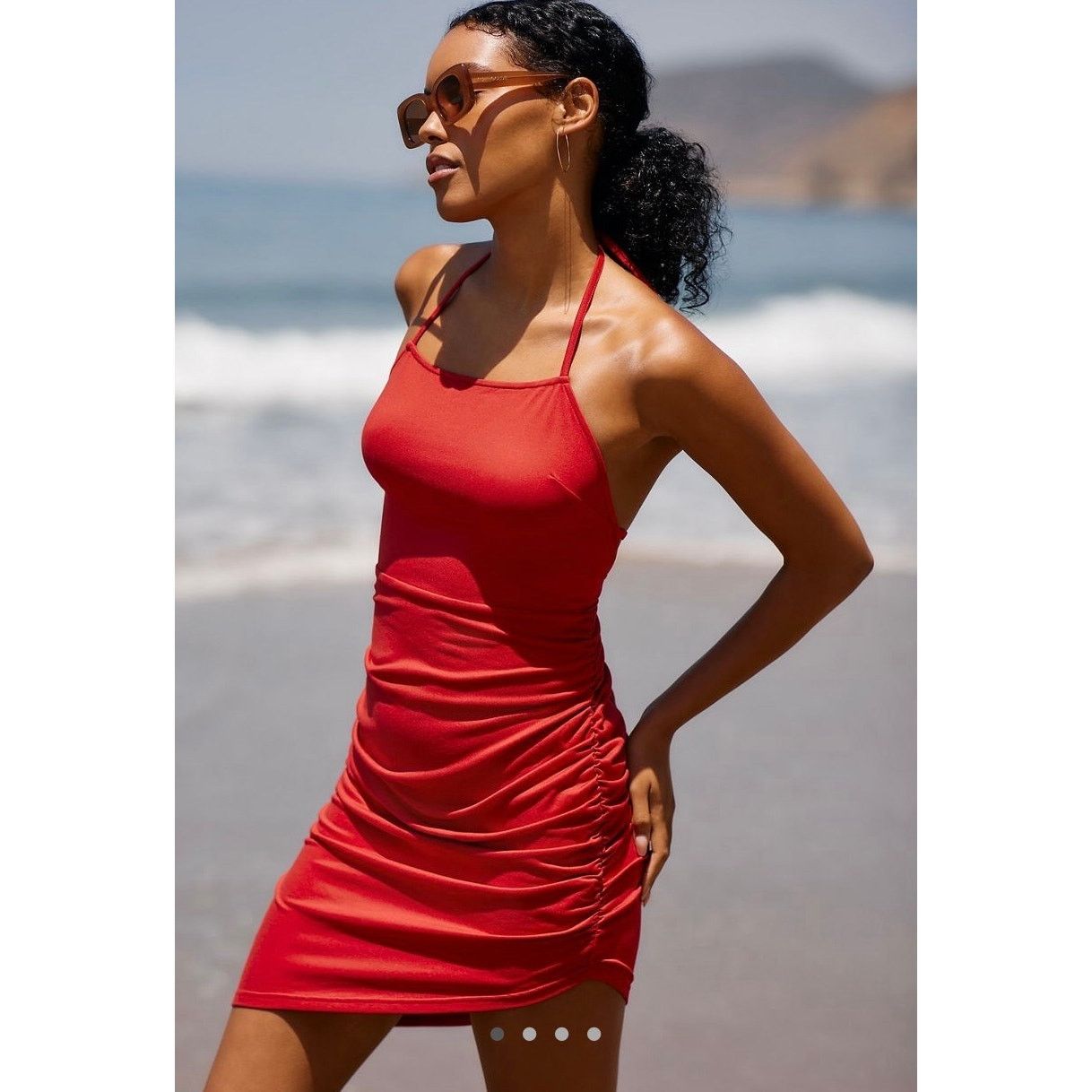 Anthropologie NWT Anthropologie Hutch Ruched Asymmetrical Mini Dress Size L / US 10 / IT 46 - 1 Thumbnail