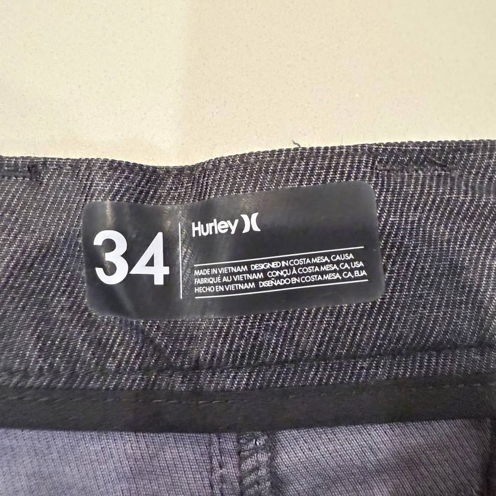 Hurley Hurley NWT H2O-Dri Cutback Chino Golf Shorts Men's 34 Gray Size US 34 / EU 50 - 4 Thumbnail