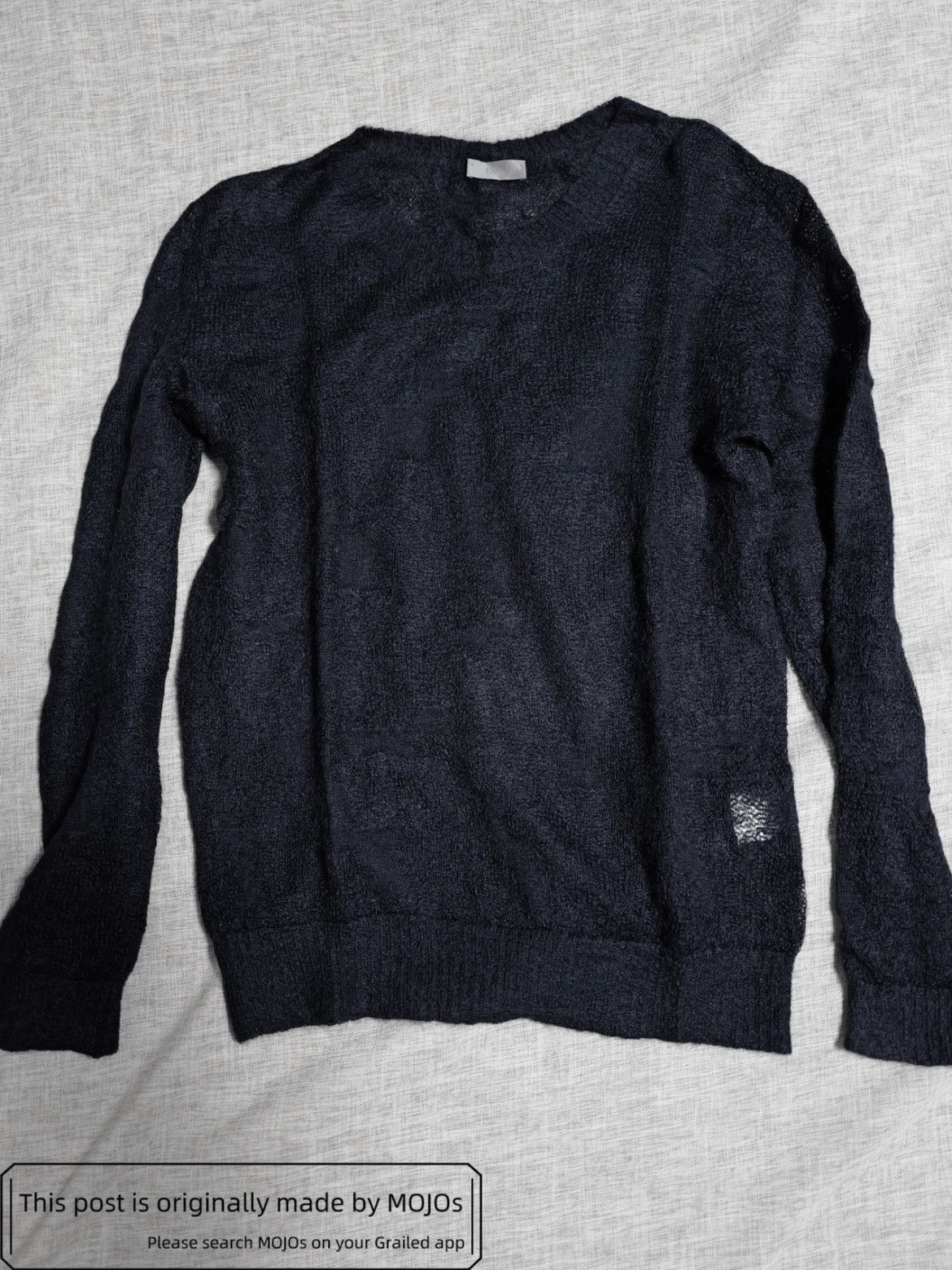 Dior × Hedi Slimane Dior Homme 2004 Black/Grey Cardigan | Grailed