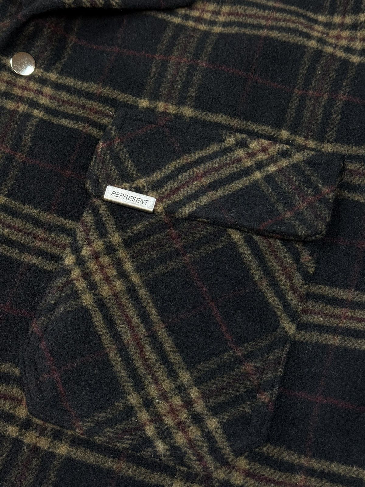 Represent Clo. Represent Oversized Brown Checkered Flannel Jacket Size US XL / EU 56 / 4 - 8 Thumbnail