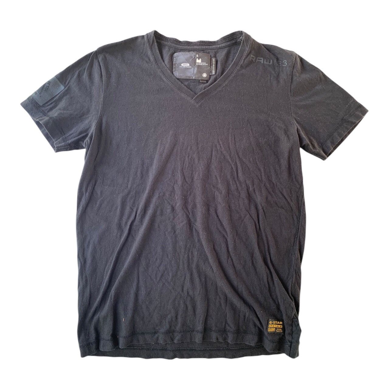 G-Star Hype G Star Raw Denim GS3301/QTY01 96 V Neck Tee T-shirt Size US S / EU 44-46 / 1 - 1 Thumbnail