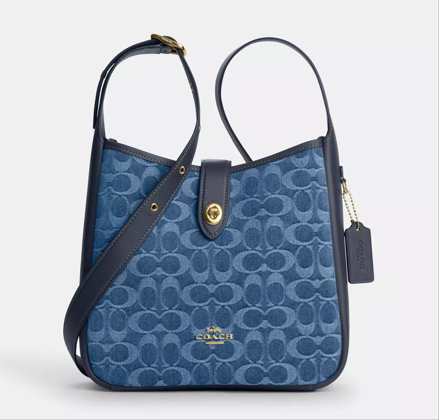 Coach Hadley Convertible Crossbody Bag In Signature Denim CDB98 Size ONE SIZE - 6 Thumbnail