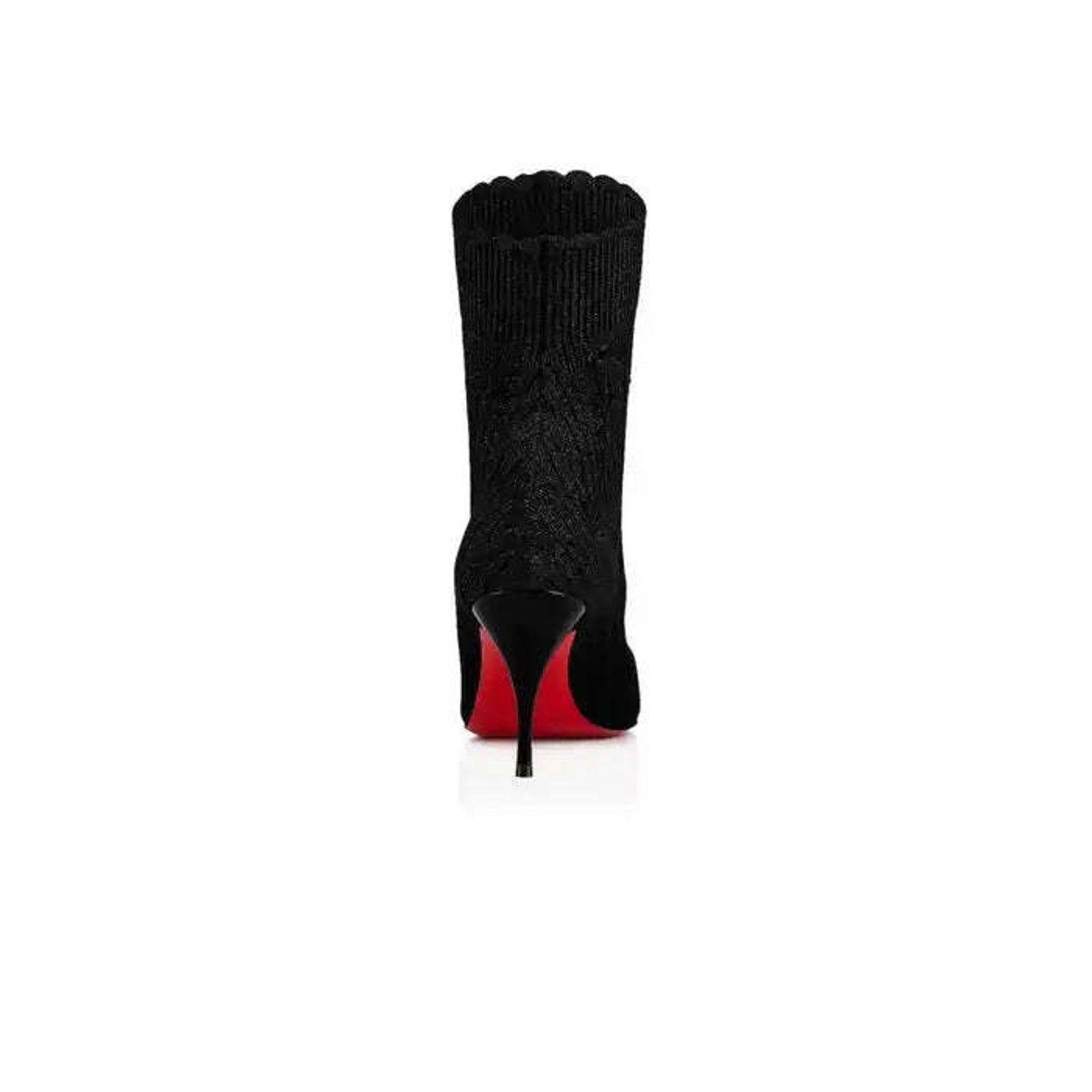 Christian Louboutin Christian Louboutin Sandrine 80 Black Stretch Sock Kitten Size US 6 / IT 36 - 10 Thumbnail