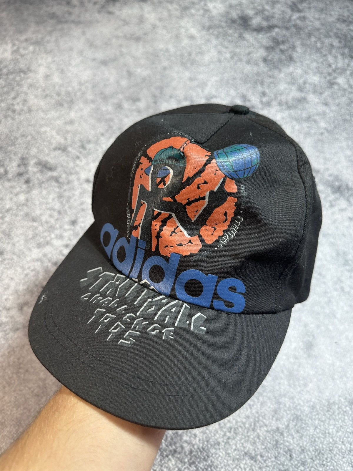 Adidas × Vintage Vintage Adidas 1995 Basketball Cap Streetwear Rare USA Hat Size ONE SIZE - 1 Thumbnail