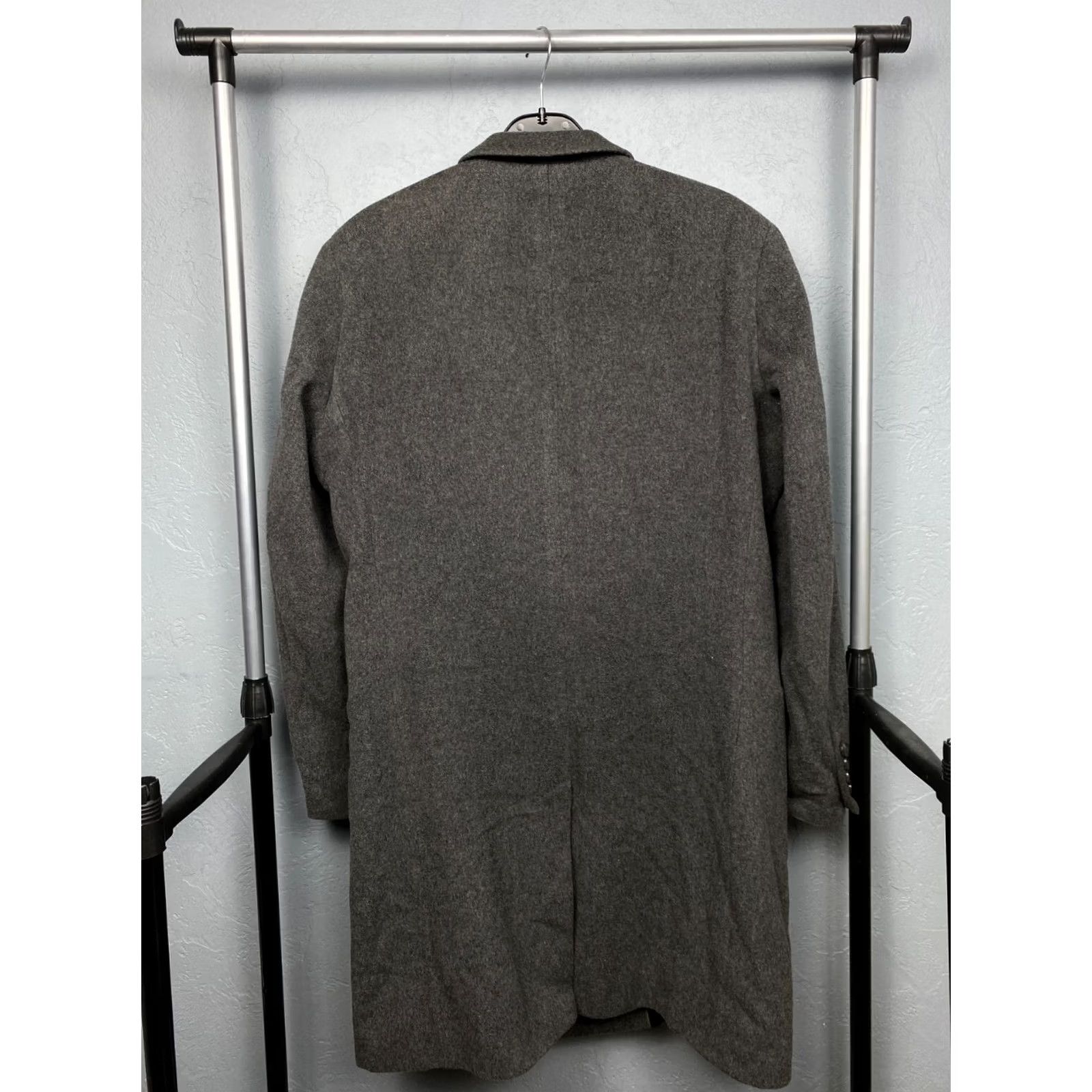 Hugo Boss HUGO BOSS Coat Mens Wool Coat Jacket L Gray Wool Overcoat Boxy Coat Mens Size US L / EU 52-54 / 3 - 7 Thumbnail
