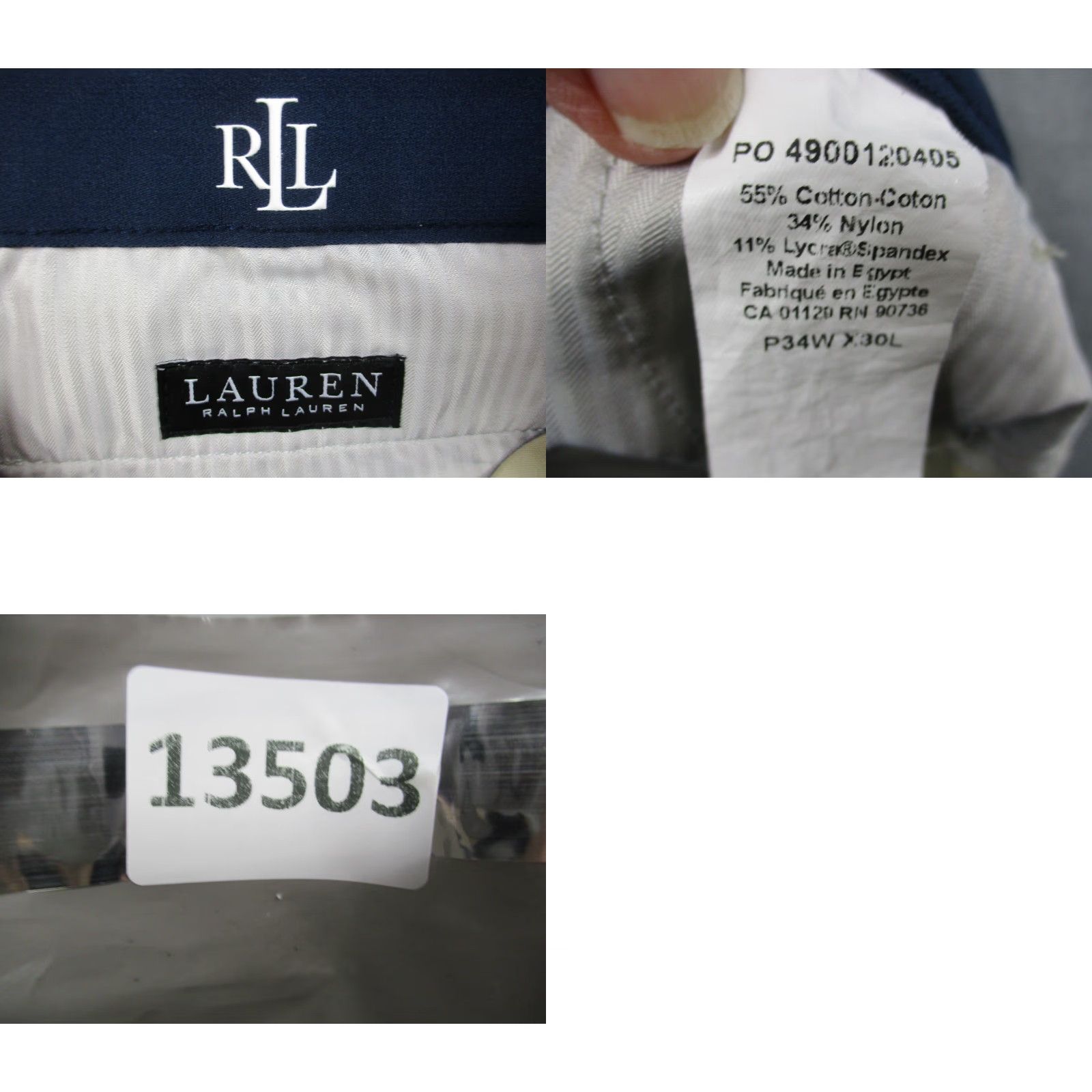Ralph Lauren Lauren Ralph Lauren Mens Dress Pants 34x30 Tan Khaki Stretch Size US 34 / EU 50 - 8 Thumbnail