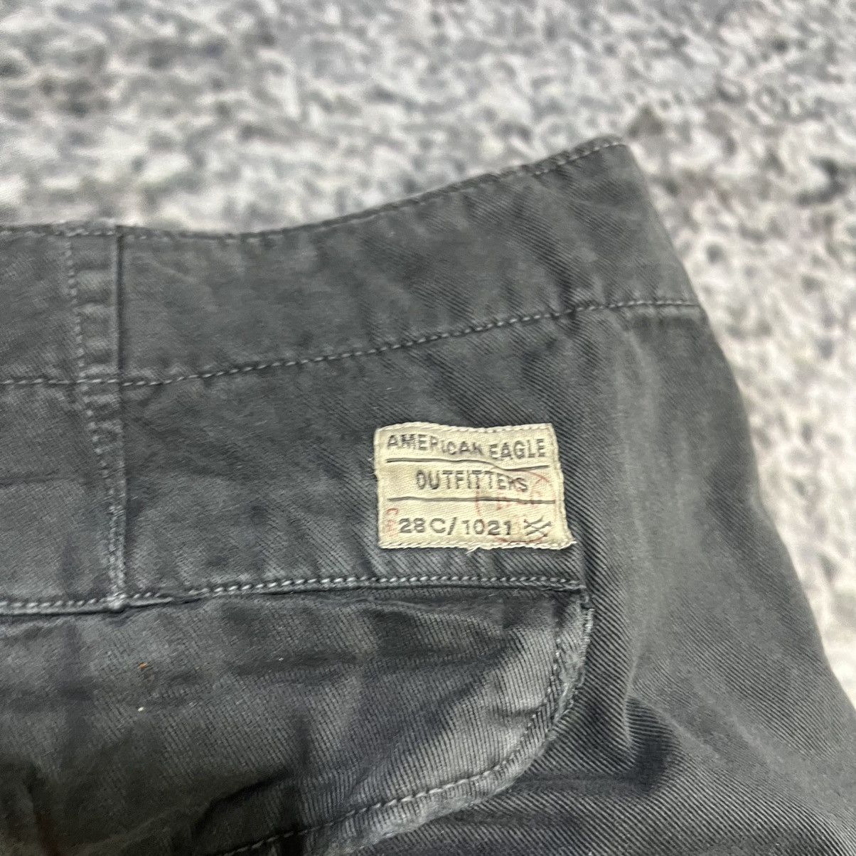 American Eagle Outfitters VINTAGE Y2K AMERICAN EAGLE GRAY BAGGY WIDE LEG CARGO PANTS Size US 38 / EU 54 - 4 Thumbnail
