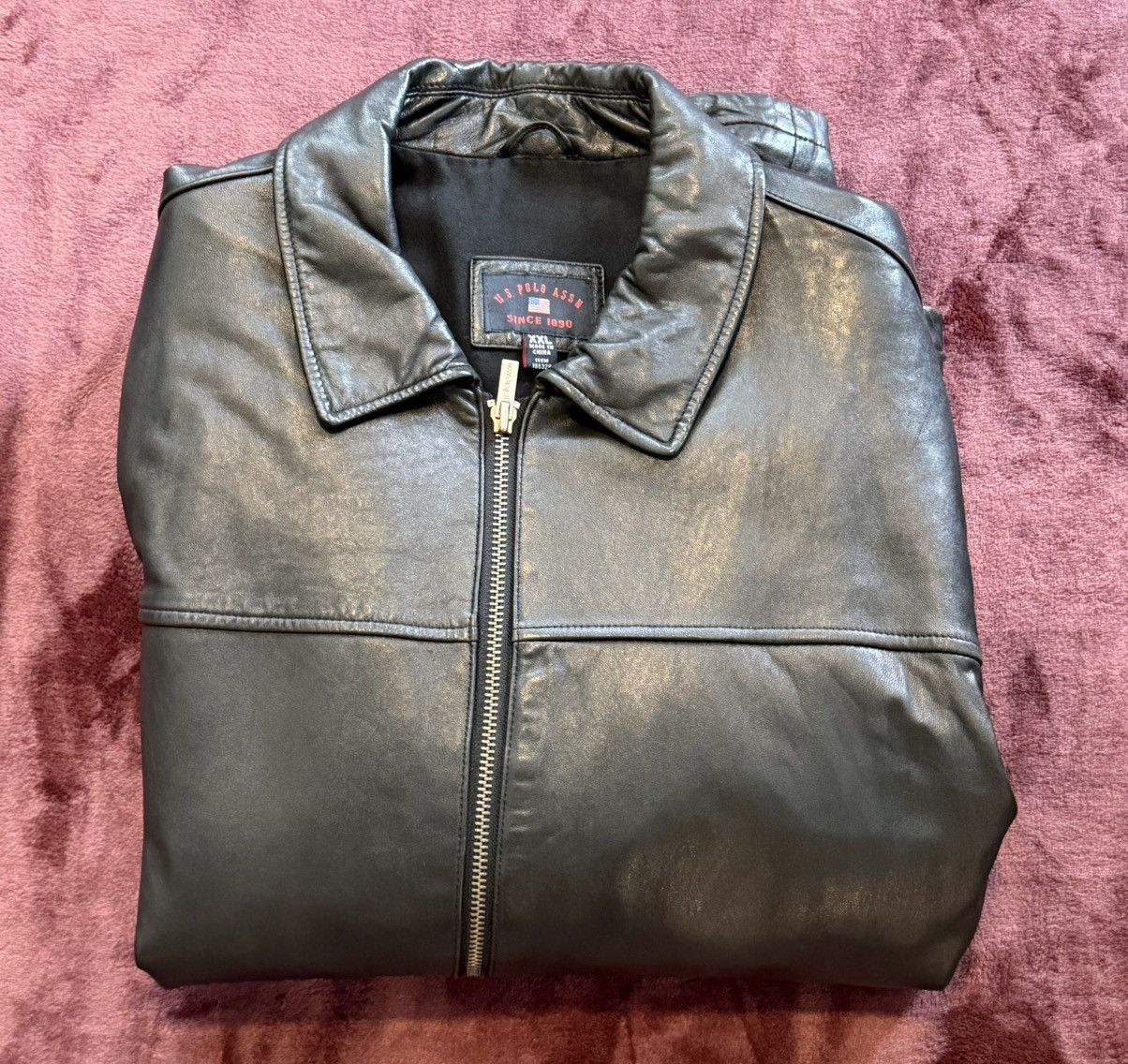 U.S. Polo Assn. Us Polo Assn Vintage Lether Jacket Size US XXL / EU 58 / 5 - 4 Thumbnail
