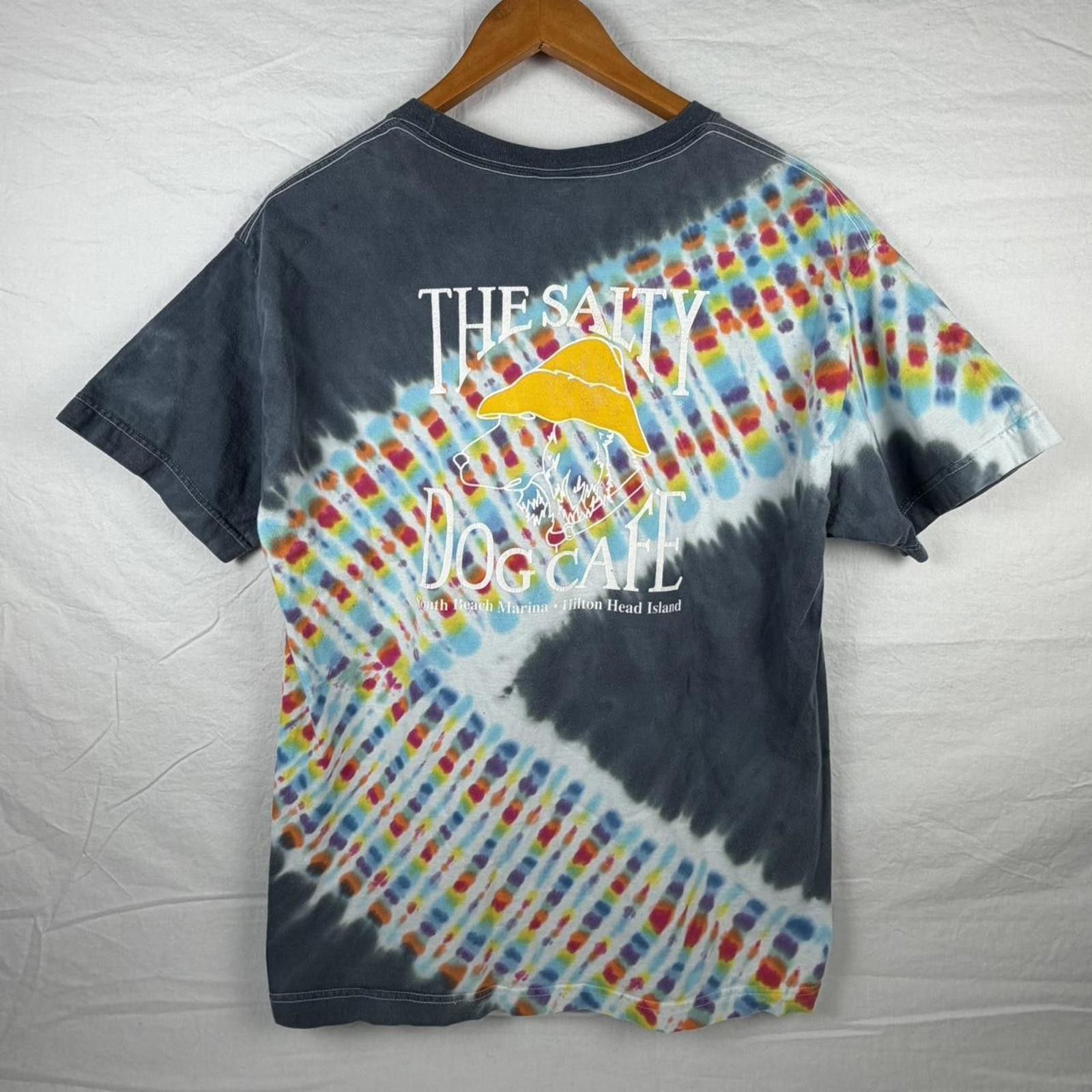 Hanes "The Salty Dog Cafe" Tie-Dye graphic Tee. #tie-dye #summer Size US M / EU 48-50 / 2 - 1 Thumbnail