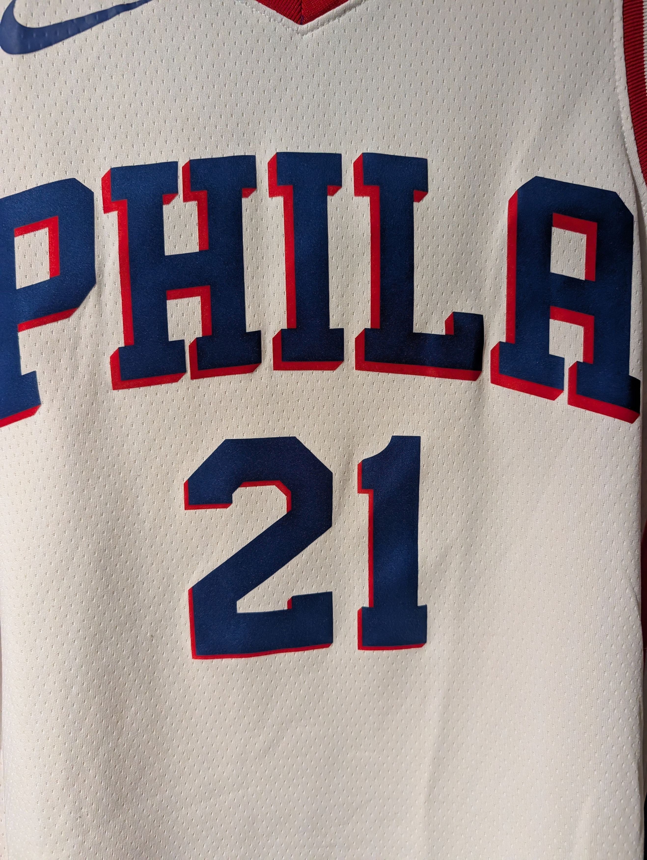 Nike Nike Philadelphia 76ers Joel Embiid #21 NBA Jersey Phila MED Size US M / EU 48-50 / 2 - 2 Thumbnail