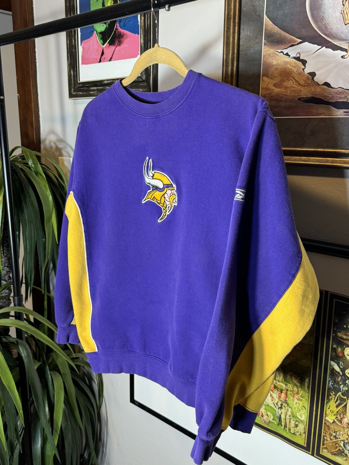 Reebok × Vintage Vintage Minnesota Vikings Sweatshirt Size US S / EU 44-46 / 1 - 3 Thumbnail