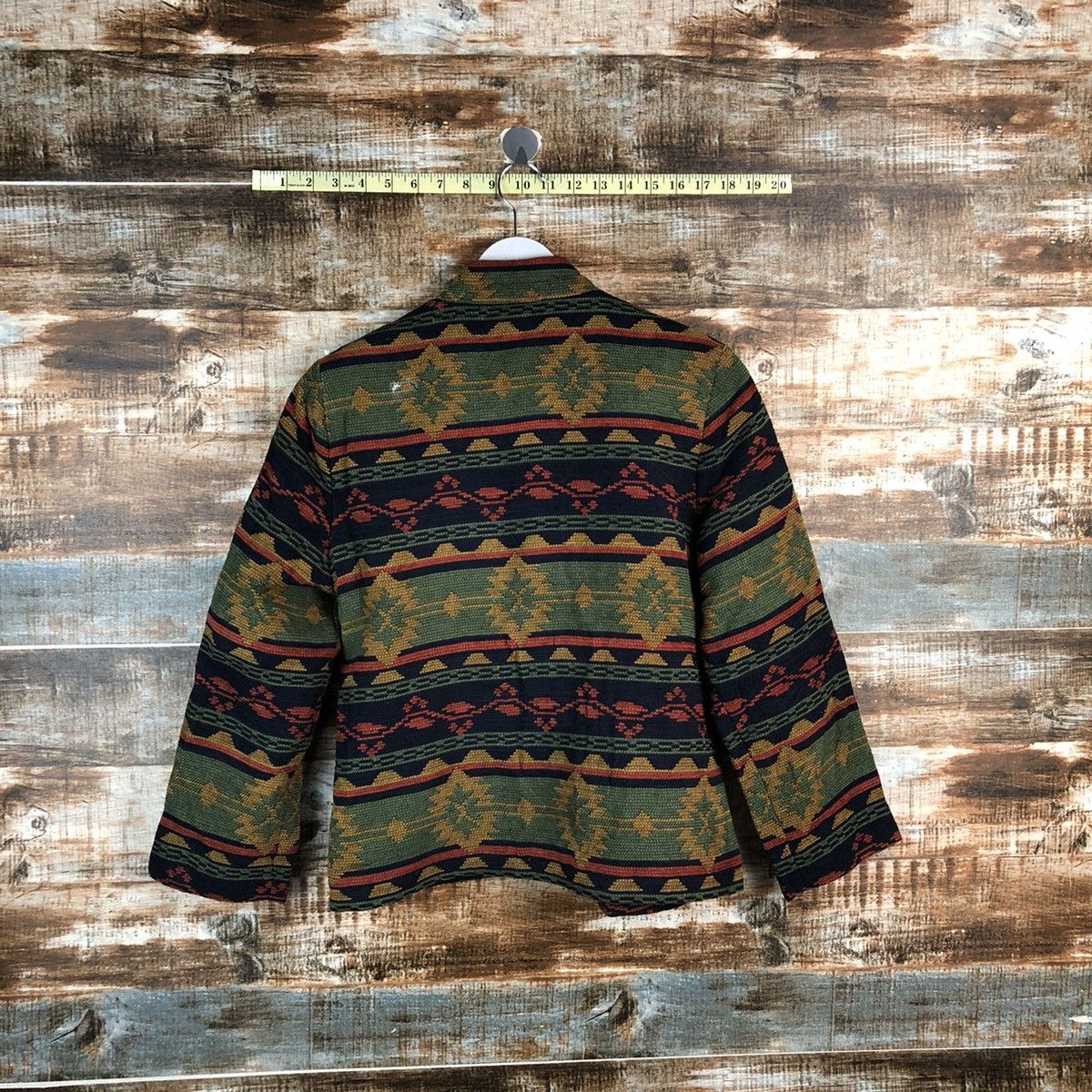 Homespun Knitwear × Japanese Brand TS Collection Green Knitwear art jacket vintage #A2480 Size S / US 4 / IT 40 - 11 Thumbnail