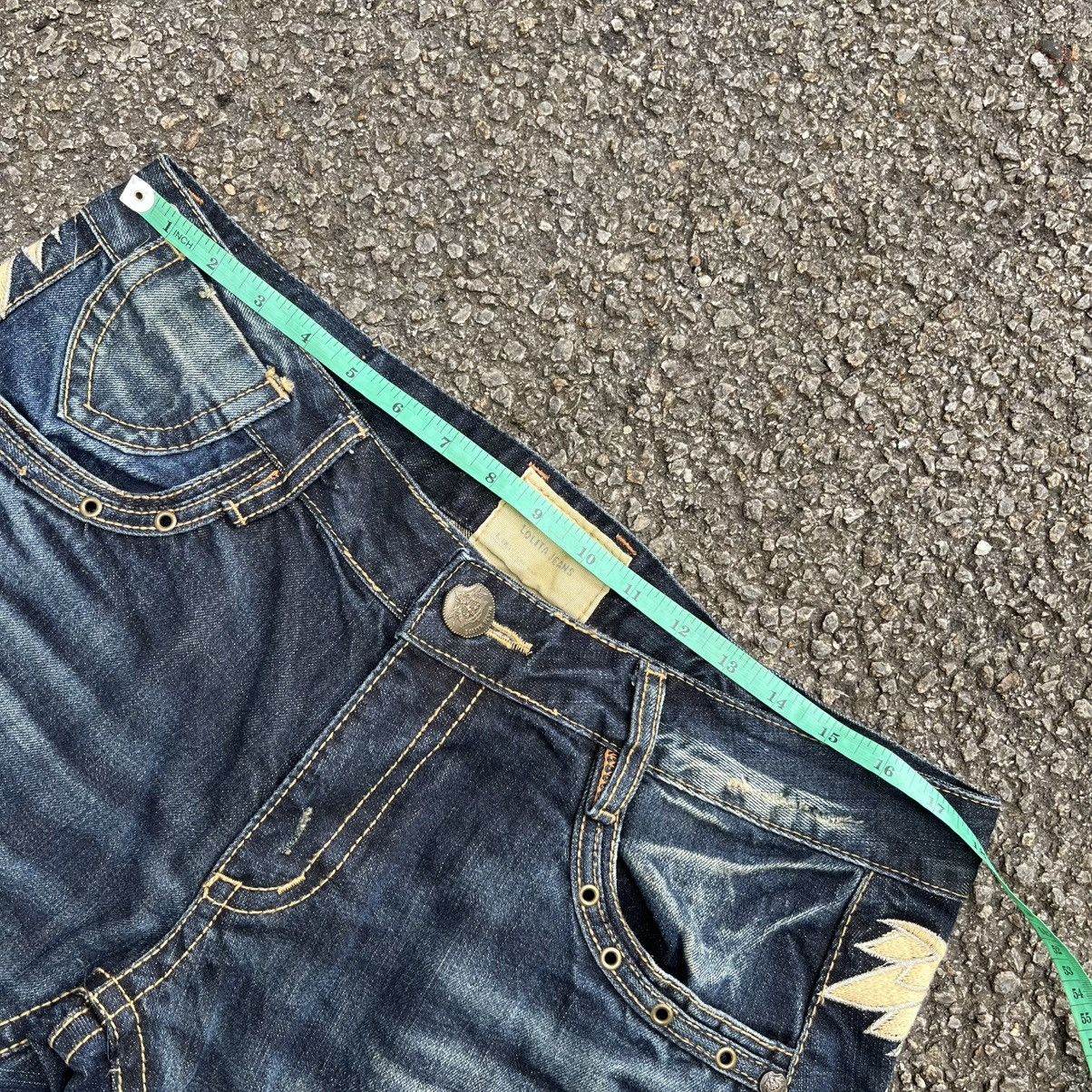 Hysteric Glamour Lolita Jeans Clawmark Wing Styled Low Rise Faded Denim Pants Size US 32 / EU 48 - 6 Thumbnail