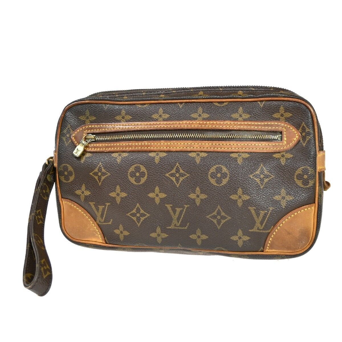 image of Louis Vuitton Marly Dragonne Handbag in Brown, Women's