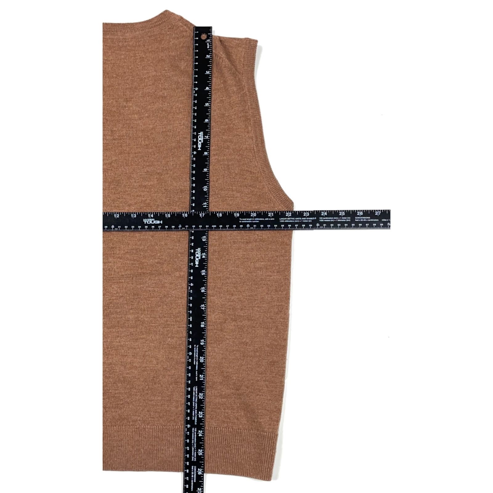 Vintage VTG 90s Brown Merino Wool V-Neck Sweater Vest Adult XL Lightweight Pullover Knit Mens Raffi Size US XL / EU 56 / 4 - 6 Thumbnail