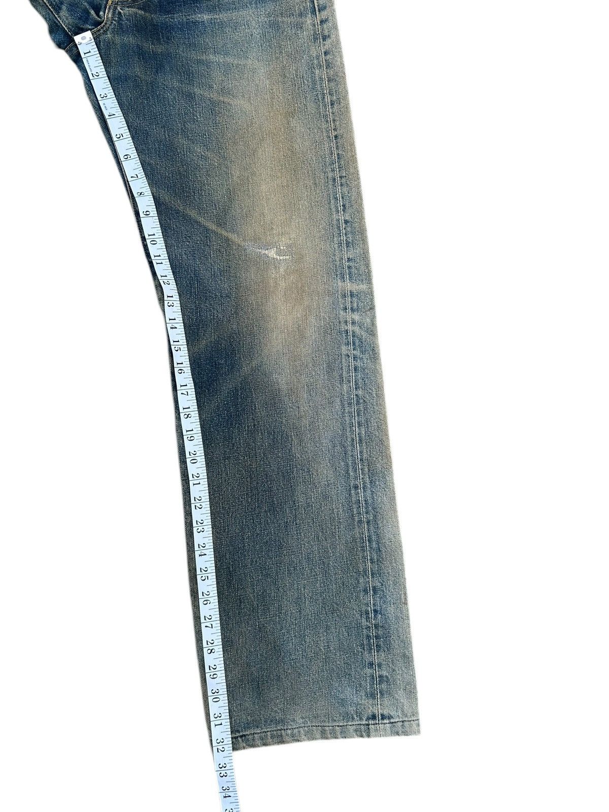 Kapital Vintage Levis Big E Selvedge Rusty Distressed Denim Jeans Size US 32 / EU 48 - 20 Thumbnail