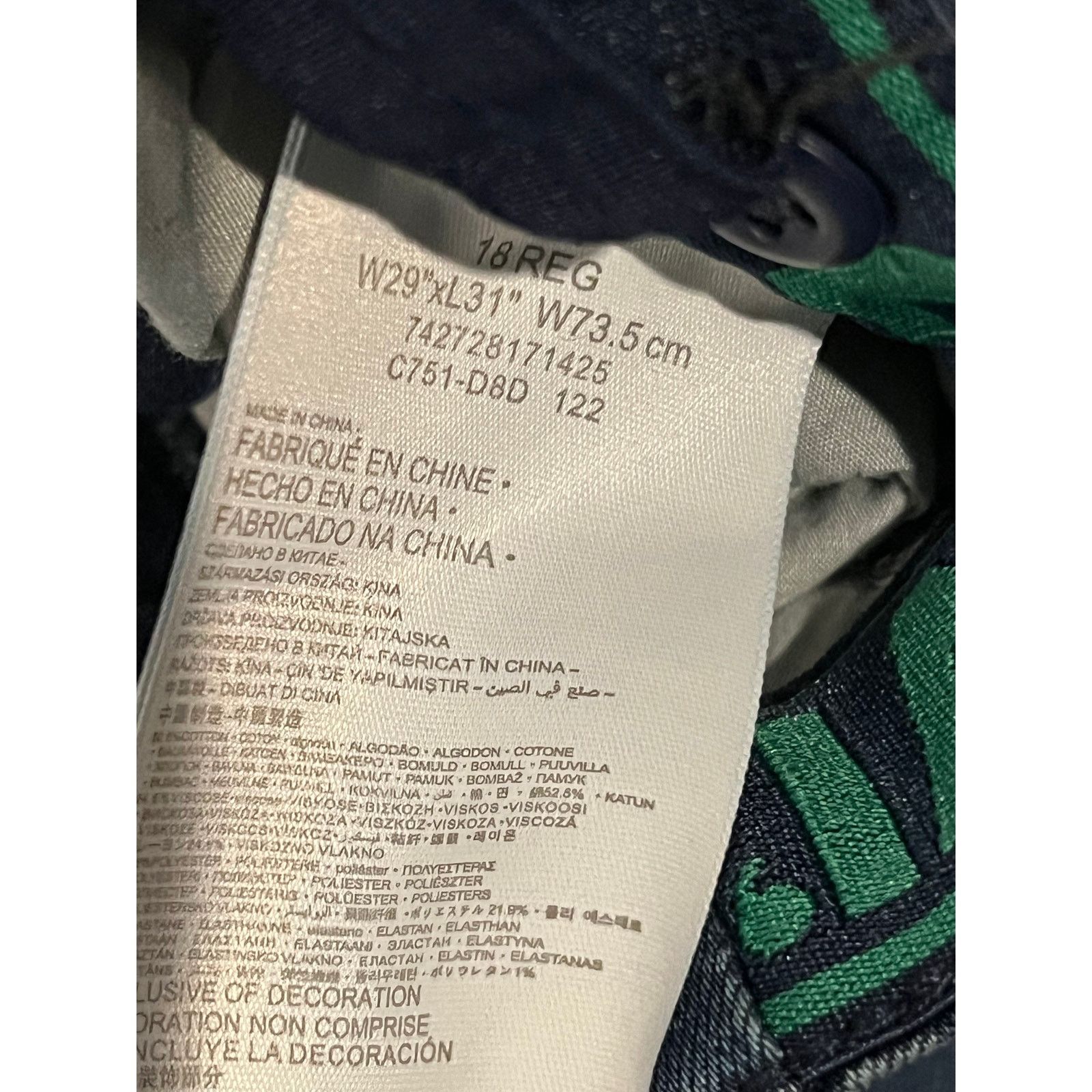 Levi's Levi's Straight Blue Jeans Womans 18Reg 29x31 Size 40" / US 18 - 4 Thumbnail