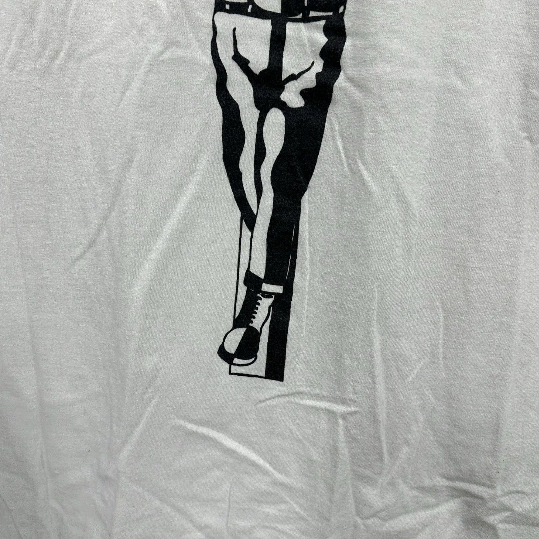 Vintage Vintage 1990s White Punk Graphic T-Shirt Mens XL Arizona Thinkin like a Fatskin Y2K Size US XL / EU 56 / 4 - 6 Thumbnail