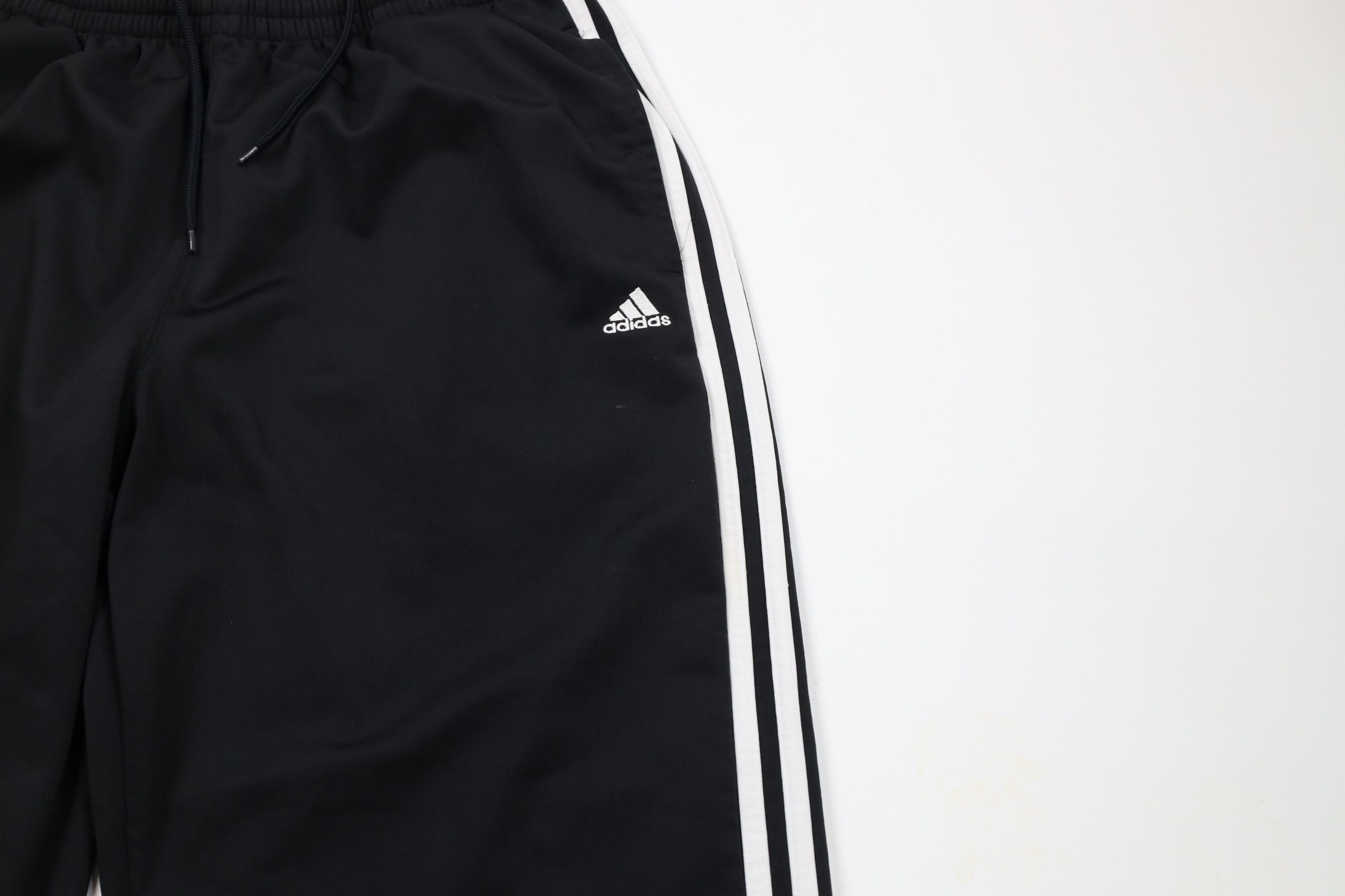 Adidas Vintage Y2K Adidas Striped Wide Leg Sweatpants Pants Black Size US 34 / EU 50 - 6 Thumbnail