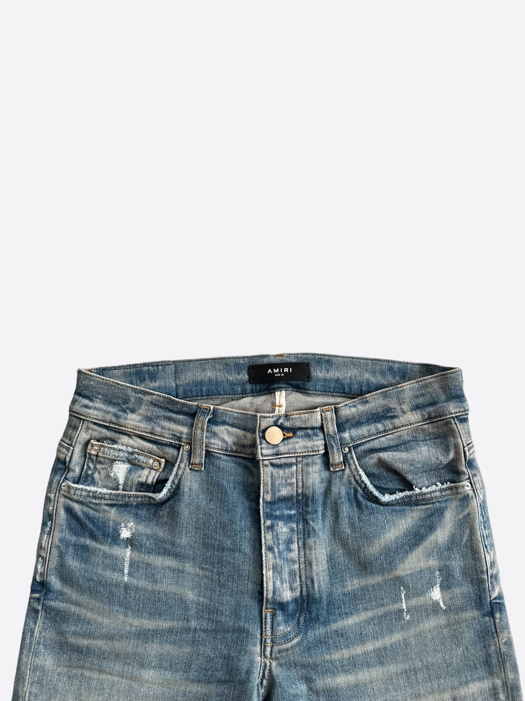 Amiri Amiri Clay Indigo Camouflage Core Applique Logo Jeans Size US 38 / EU 54 - 3 Thumbnail