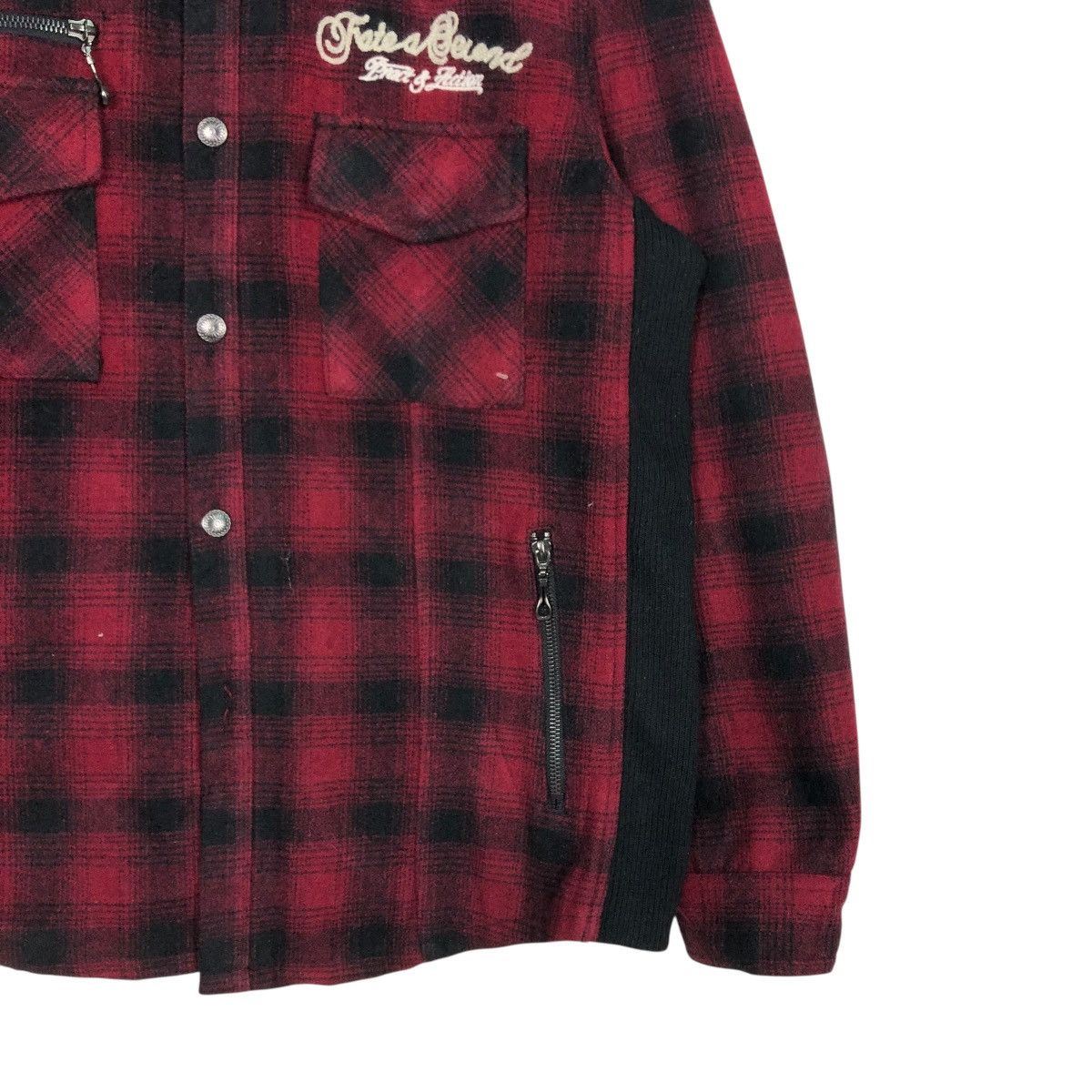 Hysteric Glamour 🔥VINTAGE BIKER JACKET PUNK DESIGN PRACT TARTAN CHECK Size US L / EU 52-54 / 3 - 7 Thumbnail