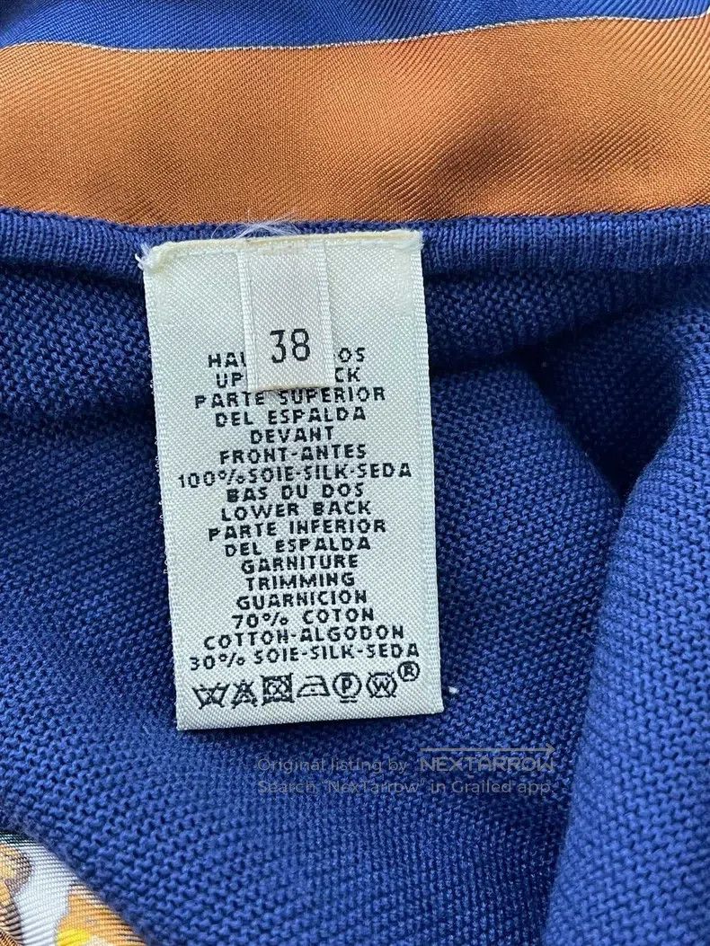Hermes Hermes Printed silk mixed top Size XS / US 0-2 / IT 36-38 - 5 Thumbnail