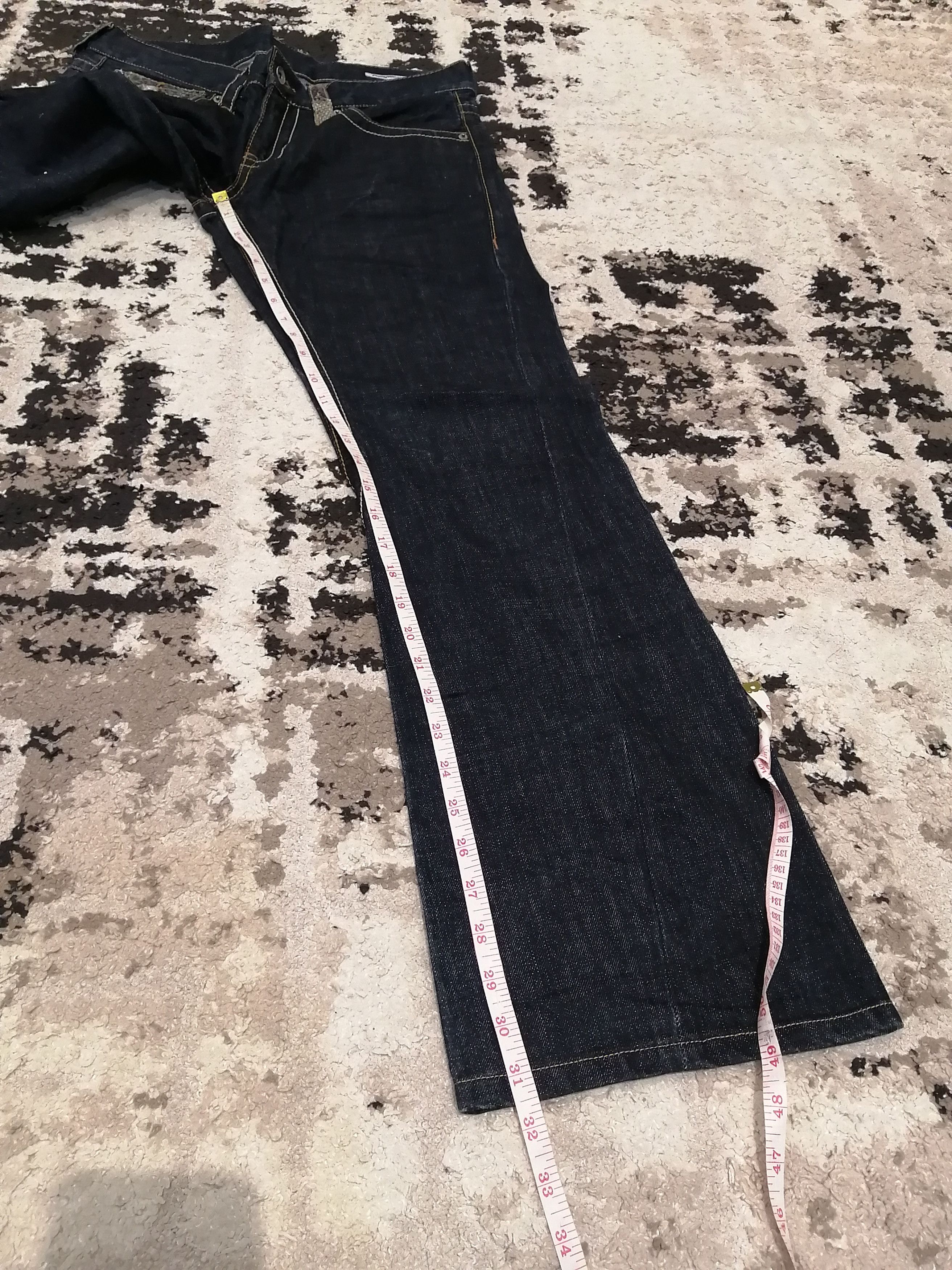 semanticdesign Japanese Semantic Design Snake Design Flared Jeans Size US 35 - 18 Thumbnail