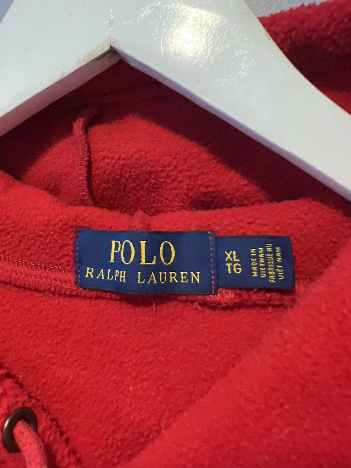 Polo Ralph Lauren Polo Ralph Lauren Red Fleece Sweatshirt Size US XL / EU 56 / 4 - 5 Thumbnail
