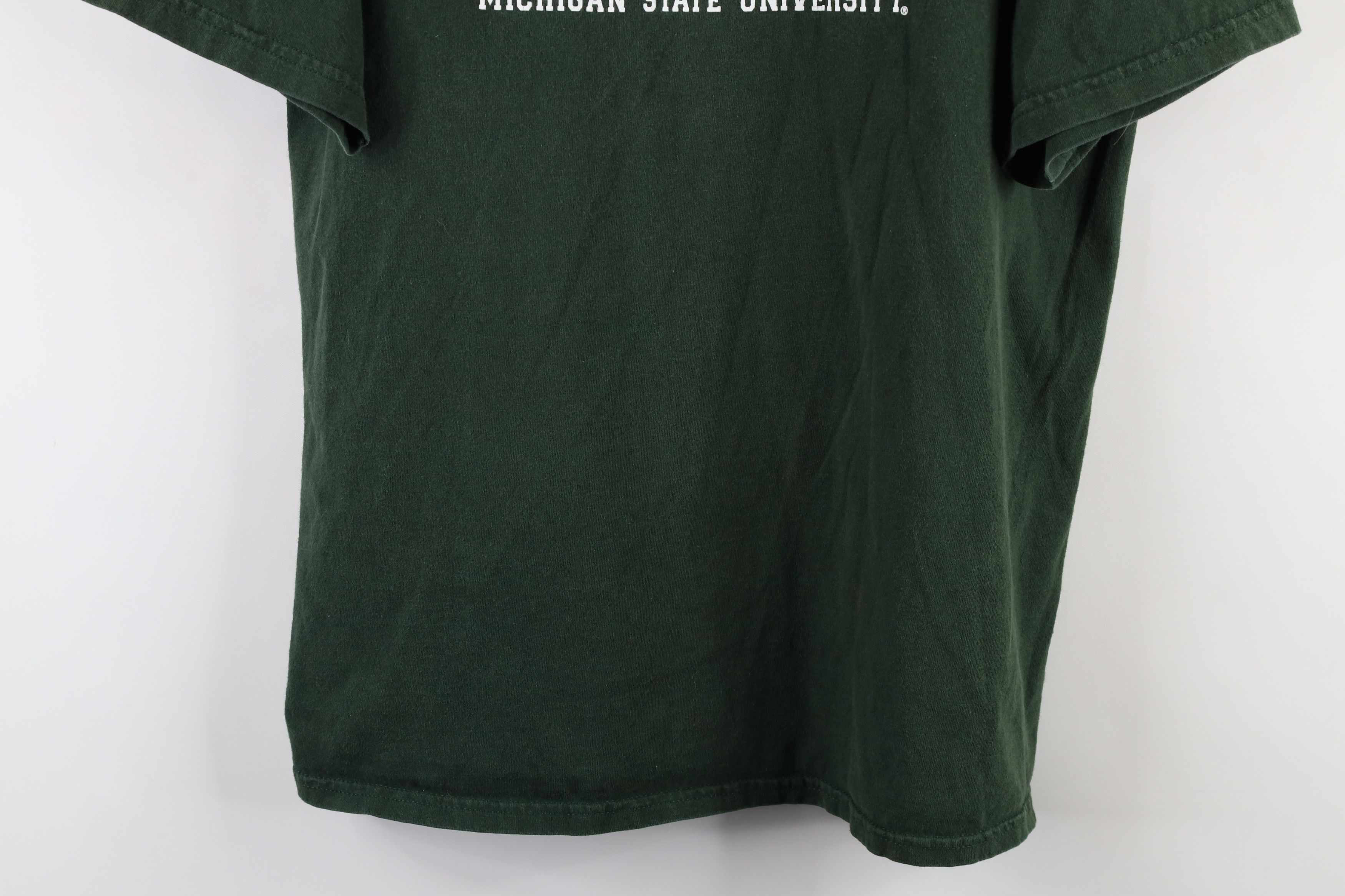 Vintage Vintage Spell Michigan State University T-Shirt Green Cotton Size US L / EU 52-54 / 3 - 3 Thumbnail