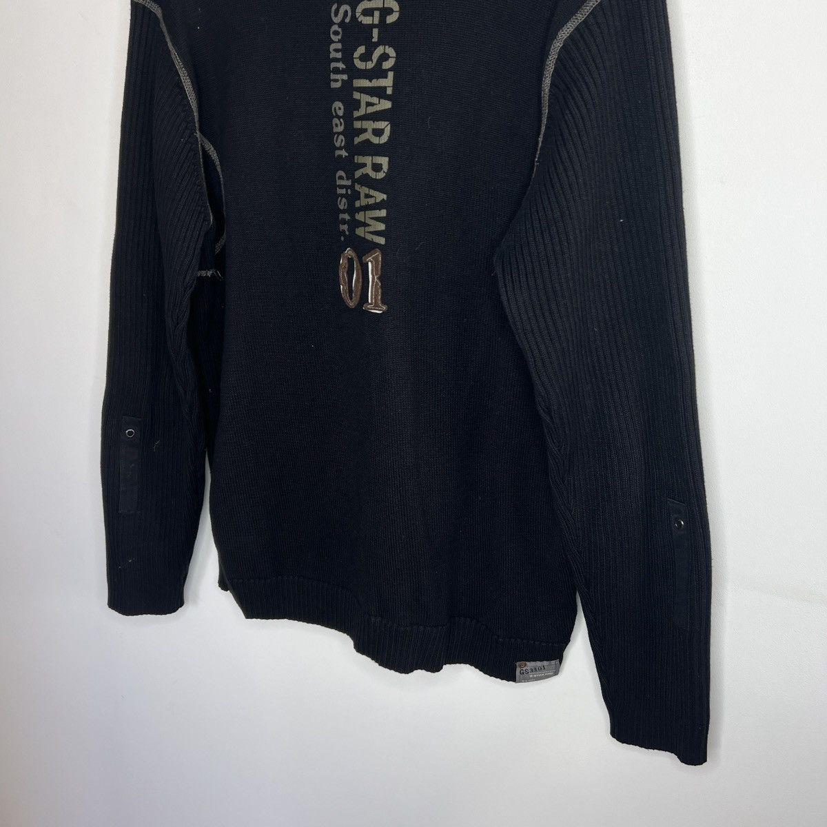 G-Star G-Star Raw Vintage Knit Sweater Zip Jumper Opium Y2K Ribbed Size US L / EU 52-54 / 3 - 9 Thumbnail