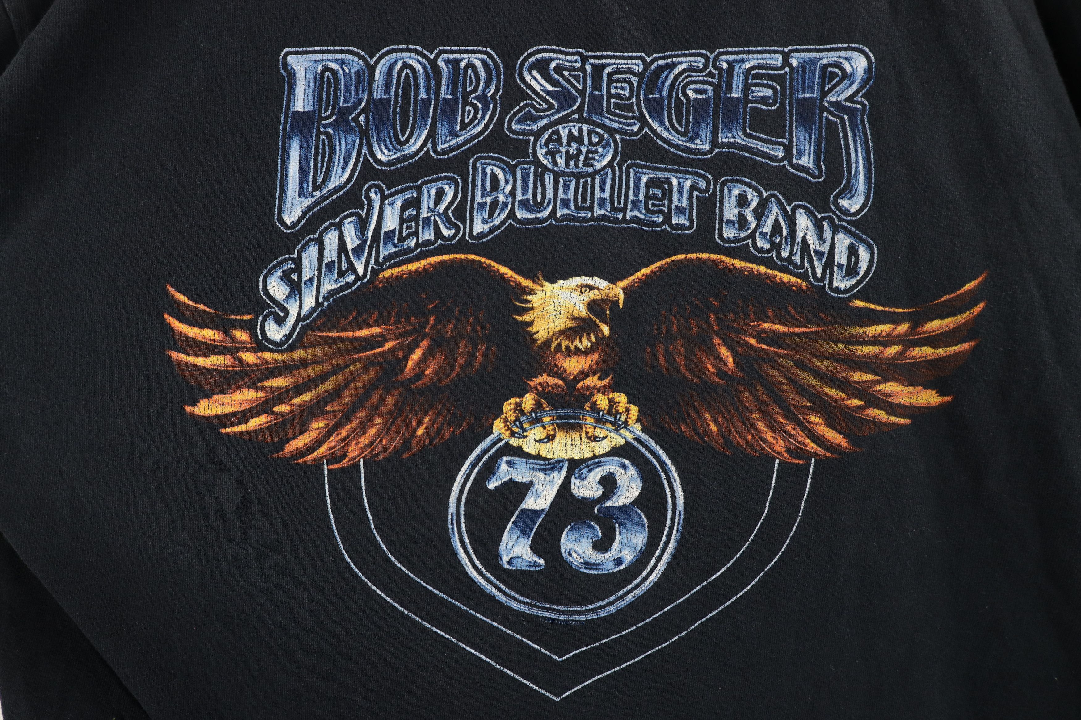 Vintage Vintage Y2K Seger And The Silver Bullet Band T-Shirt Black Size US XL / EU 56 / 4 - 4 Thumbnail