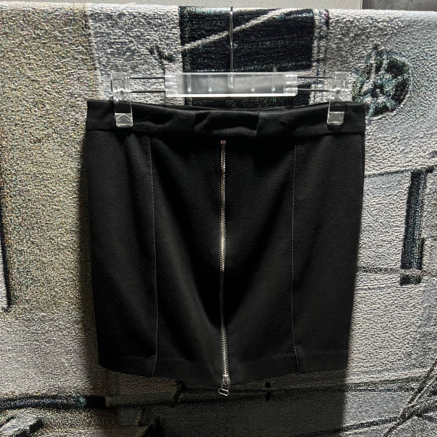 Alexander Wang Alexander Wang Back Zipper Mini Skirt Black Size 29" - 4 Thumbnail