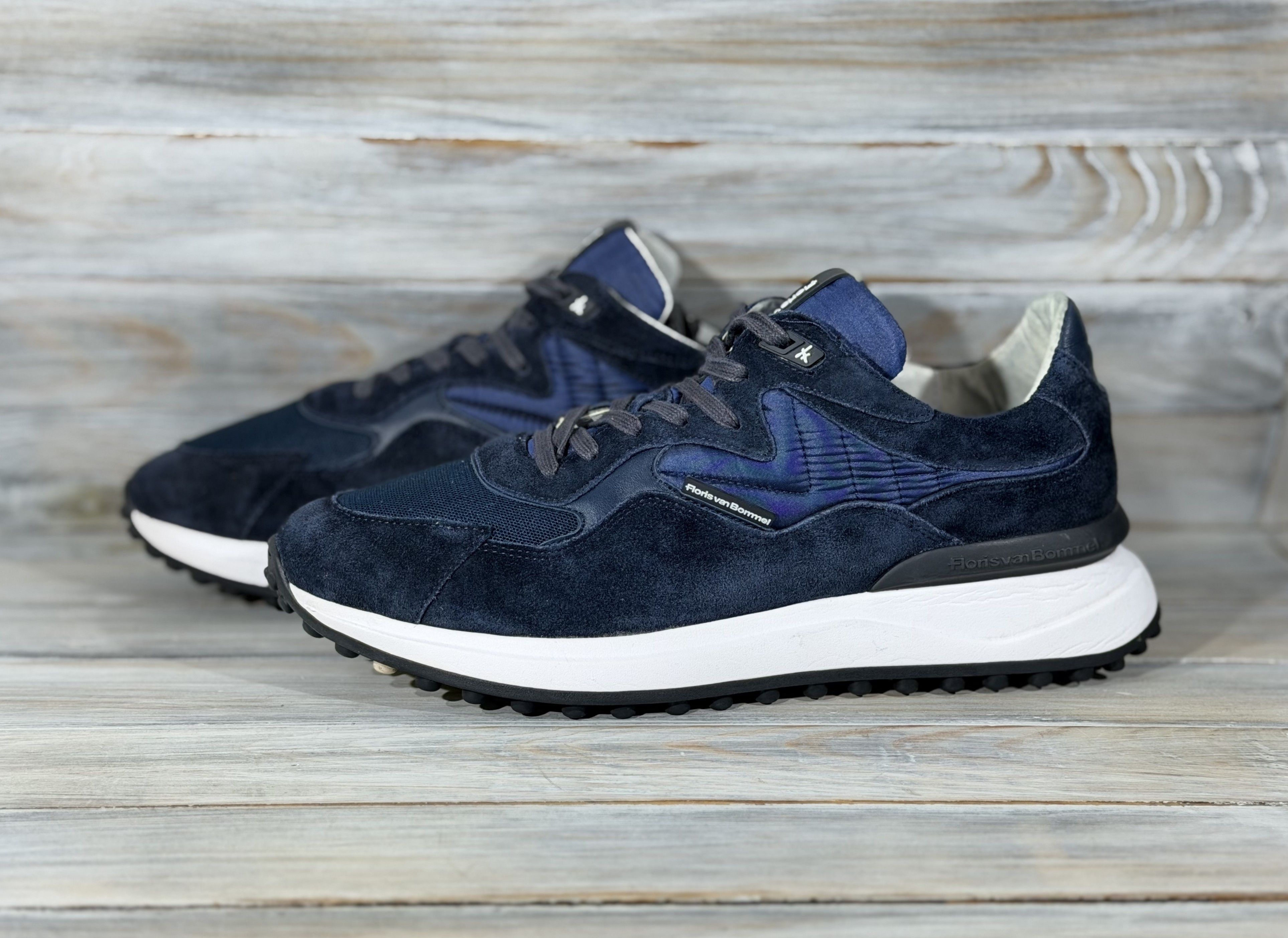 Floris van Bommel FLORIS VAN BOMMEL Noppi Night Blue Suede Sneakers Luxury Size US 10.5 / EU 43-44 - 5 Thumbnail
