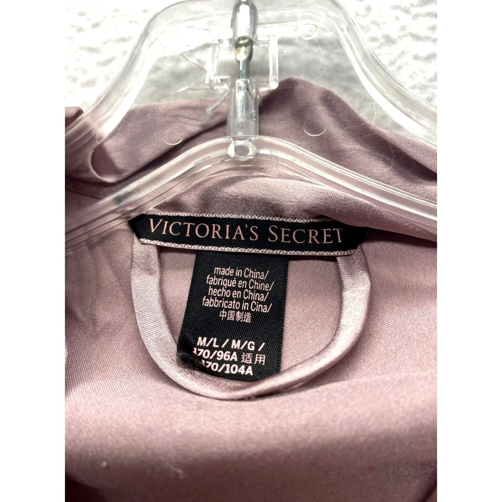 Victoria's Secret Victorias Secret Womens Satin Kimono Robe M/L Light Pink #7104 Size ONE SIZE - 5 Thumbnail